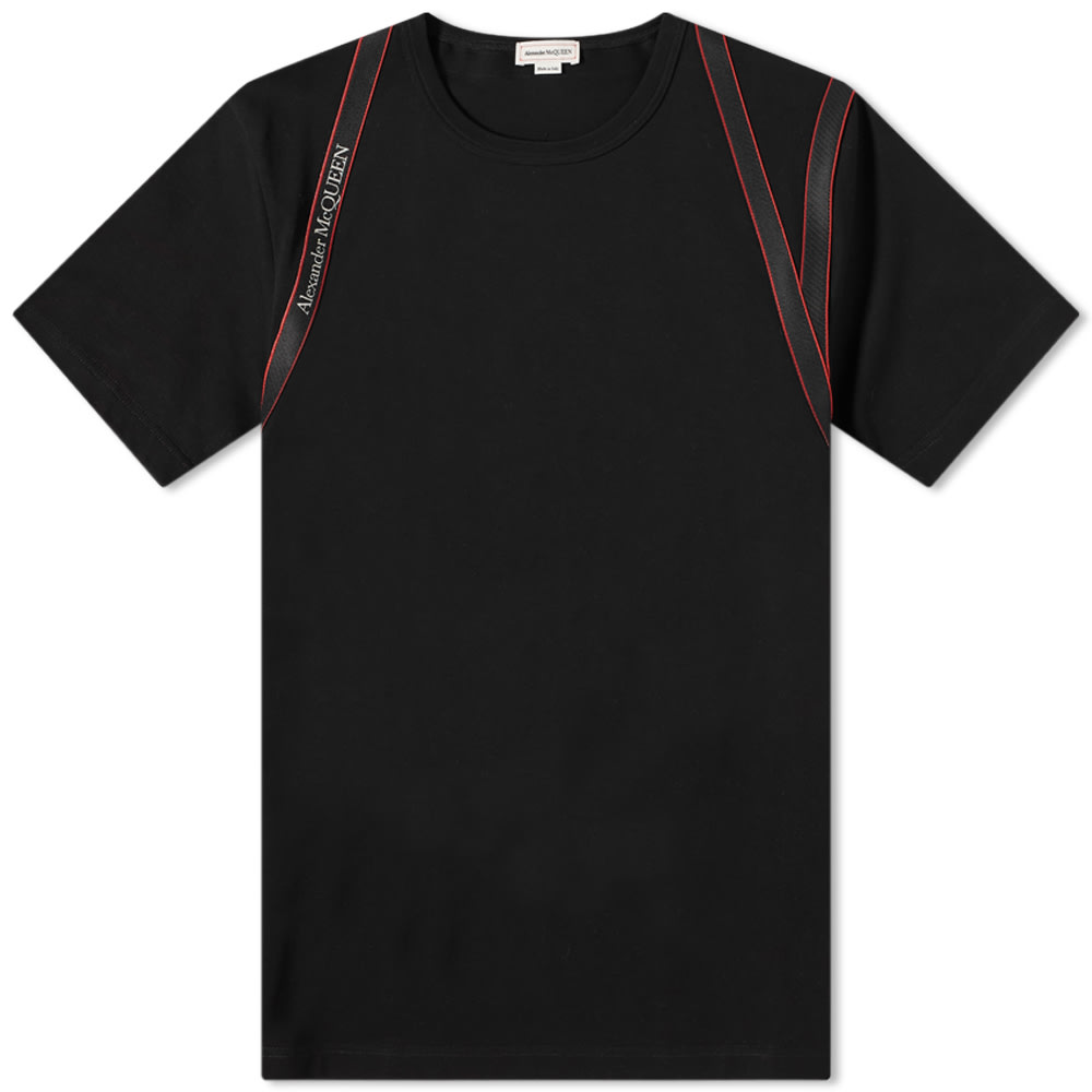 Alexander McQueen Logo Taping Harness T-Shirt Black (SG)