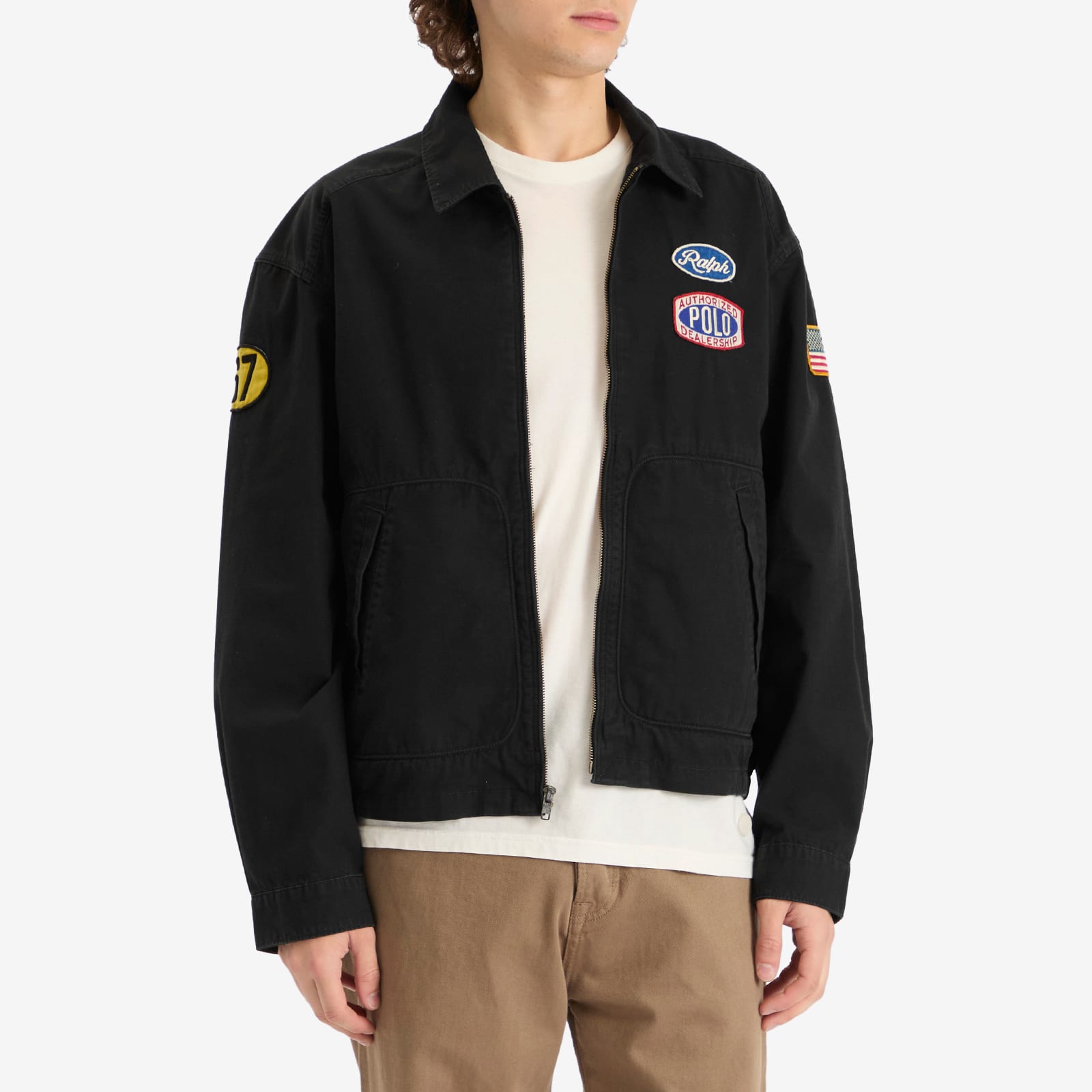 Polo Ralph Lauren Men's Ralph's Garage Work Jacket Polo Black