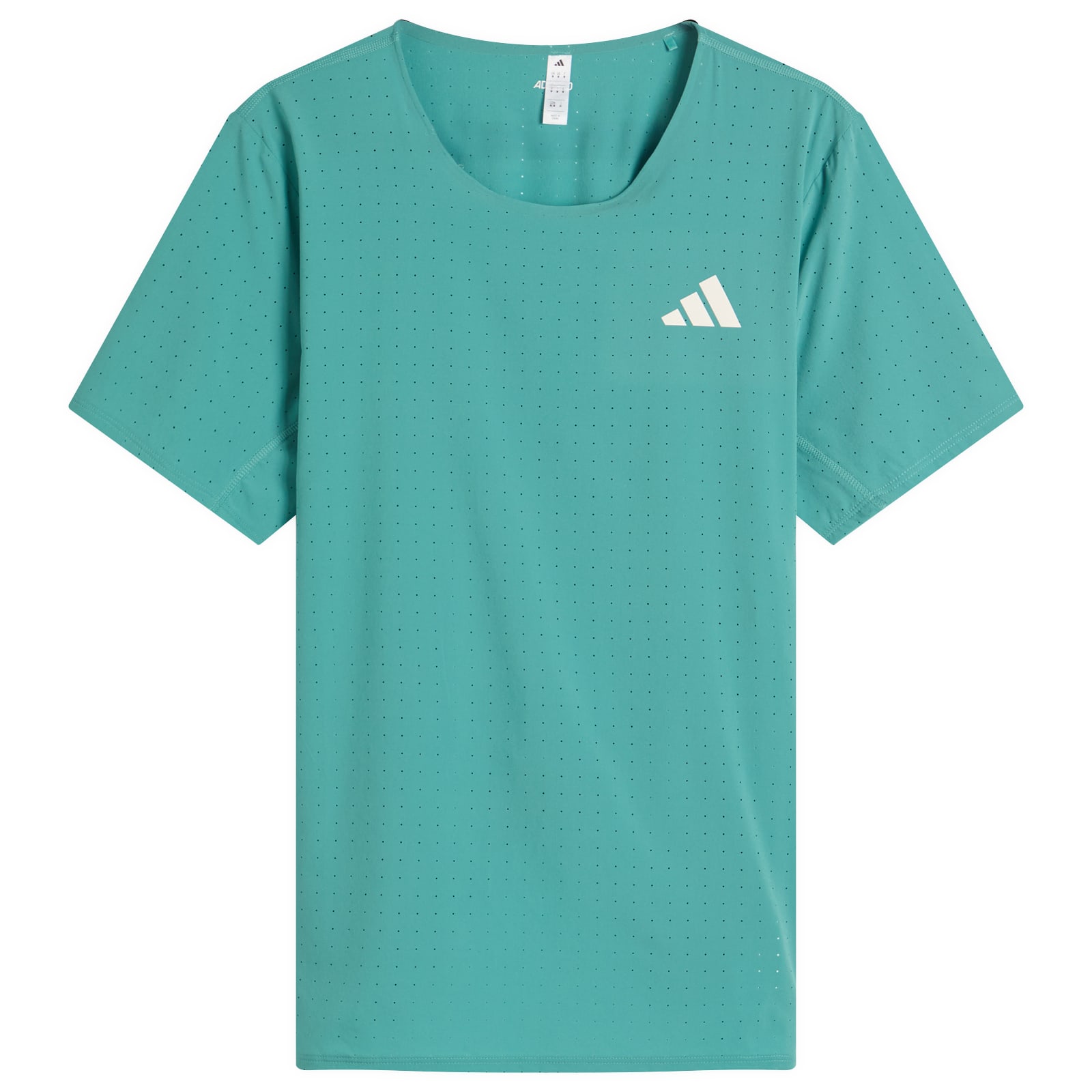 Adidas Unisex Teal Adizero Running T-Shirt