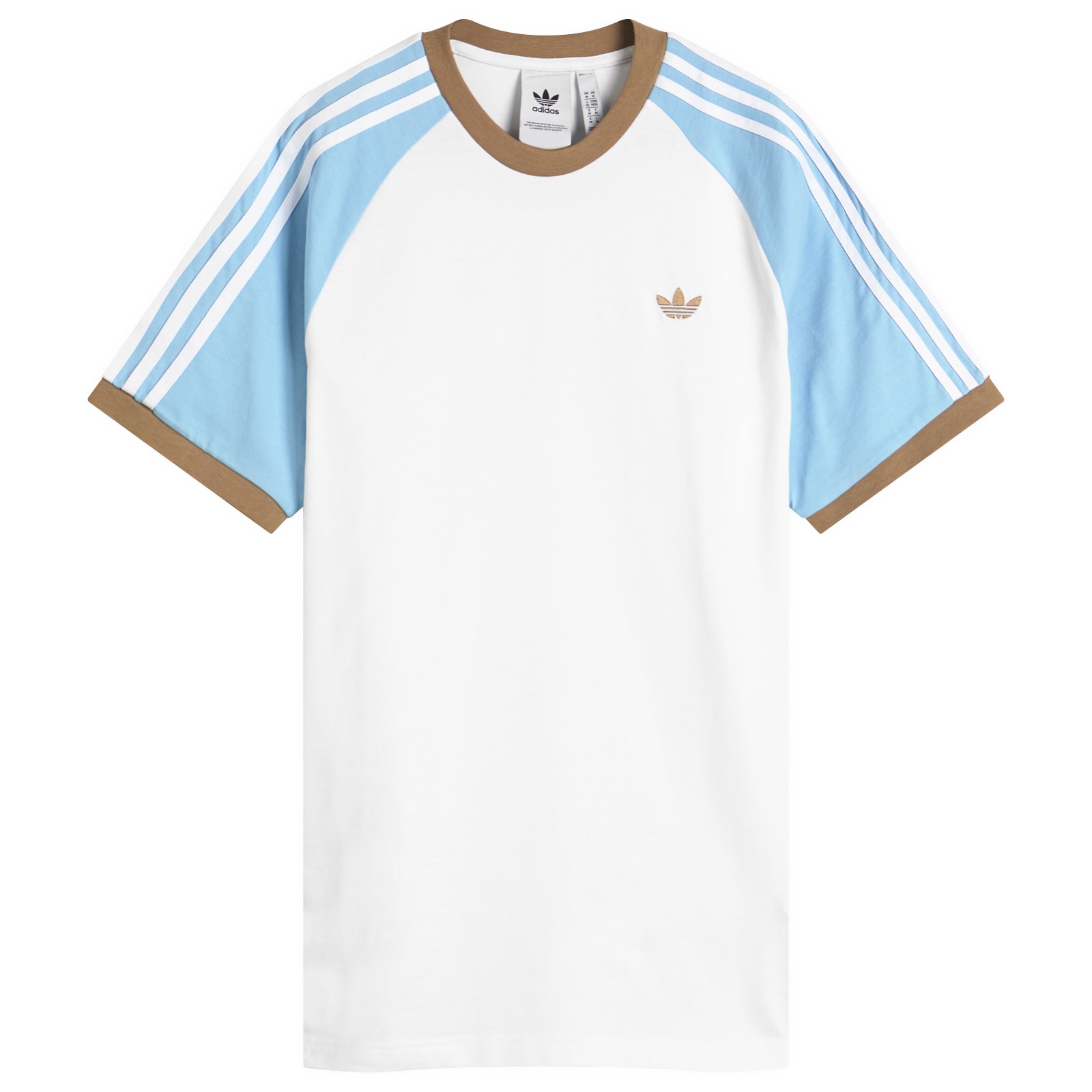 adidas Teamgeist T-Shirt White/Black - Curated Menswear