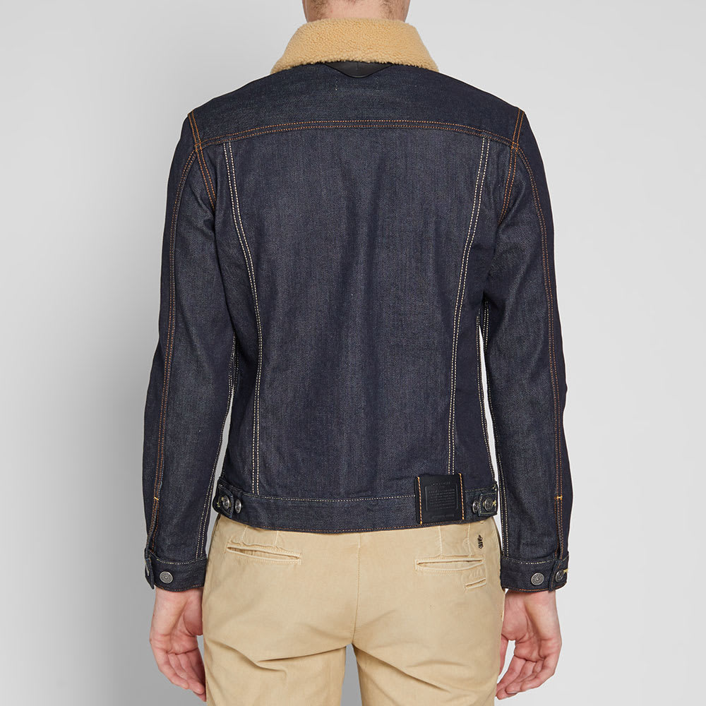 Coach Shearling Collar Denim Jacket Dark Denim | END. (US)