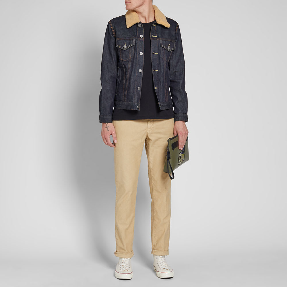 Coach Shearling Collar Denim Jacket Dark Denim | END. (US)