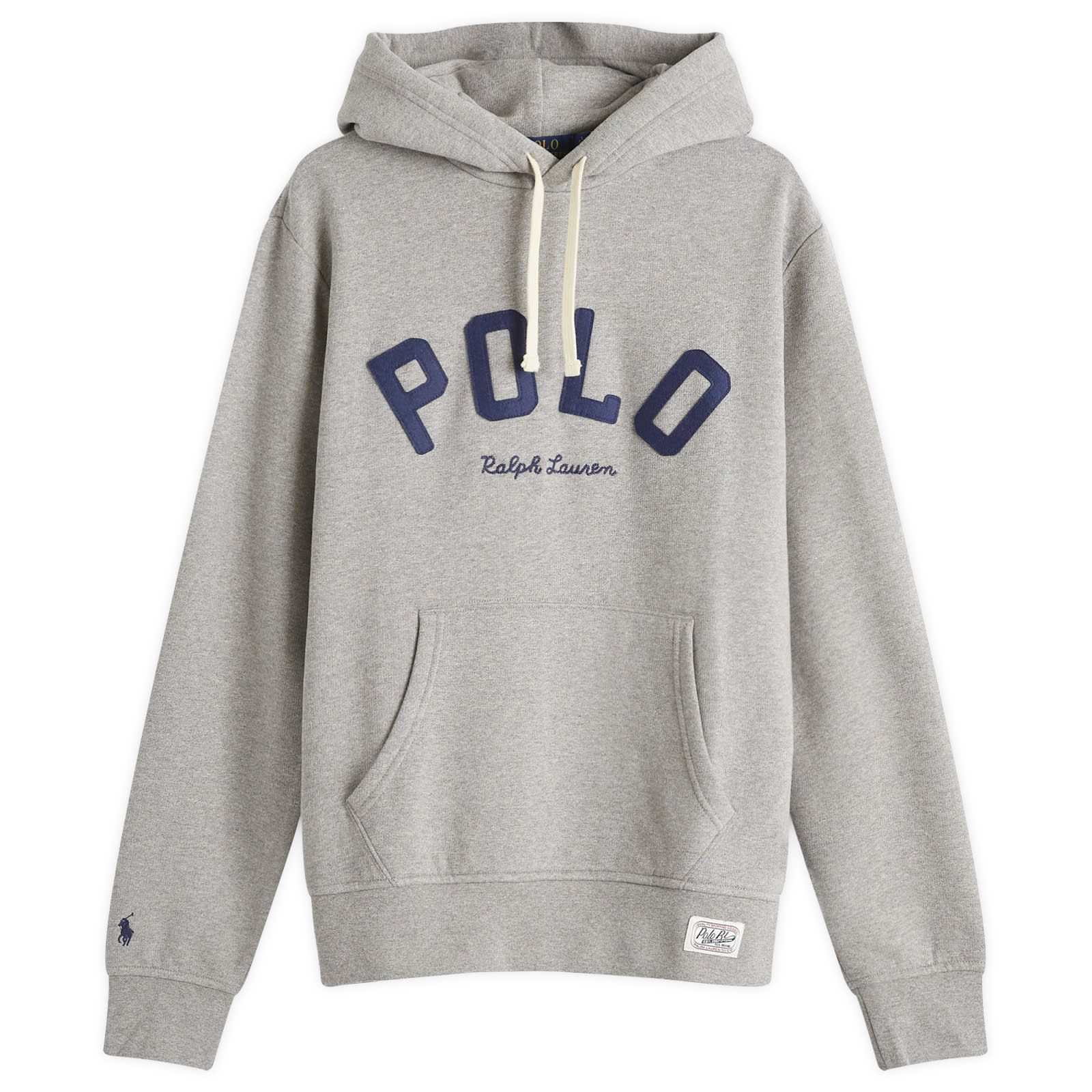 Polo Ralph Lauren College Logo Hoodie Dark Vintage Heather