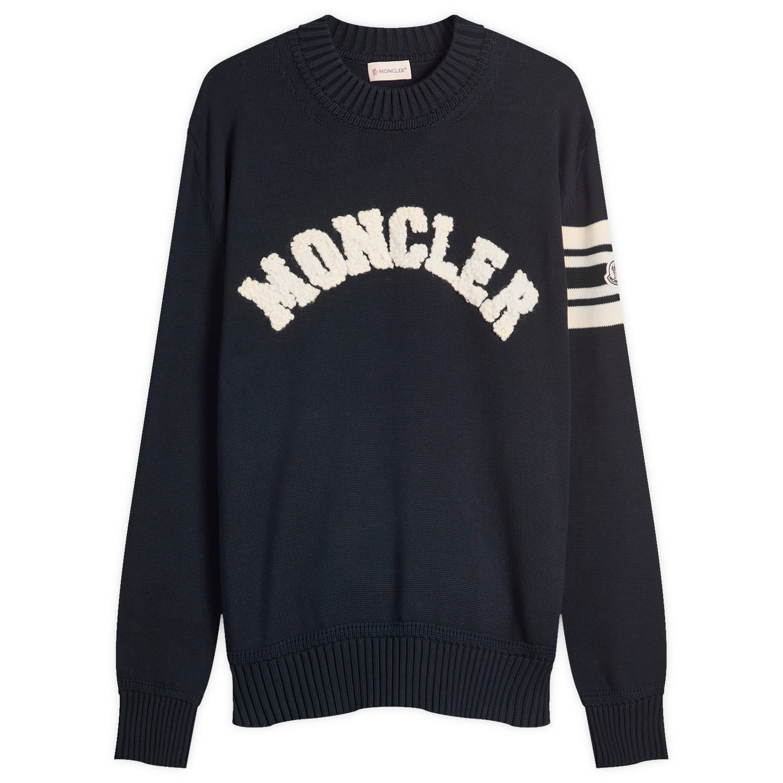MONCLER｜ROUND NECK KNITS (9C00011 M6329 82E) Moncler Sweater with logo | Men's Clothing | Vitkac