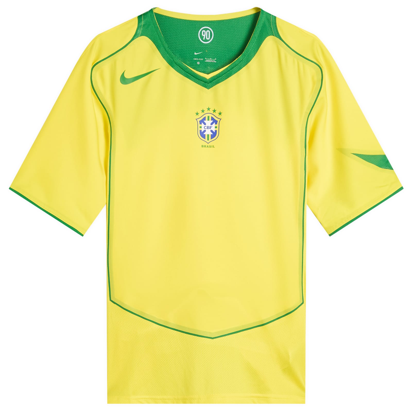 Nike Brazil Reissue Short Sleeve Jersey Yellow & Green | END
