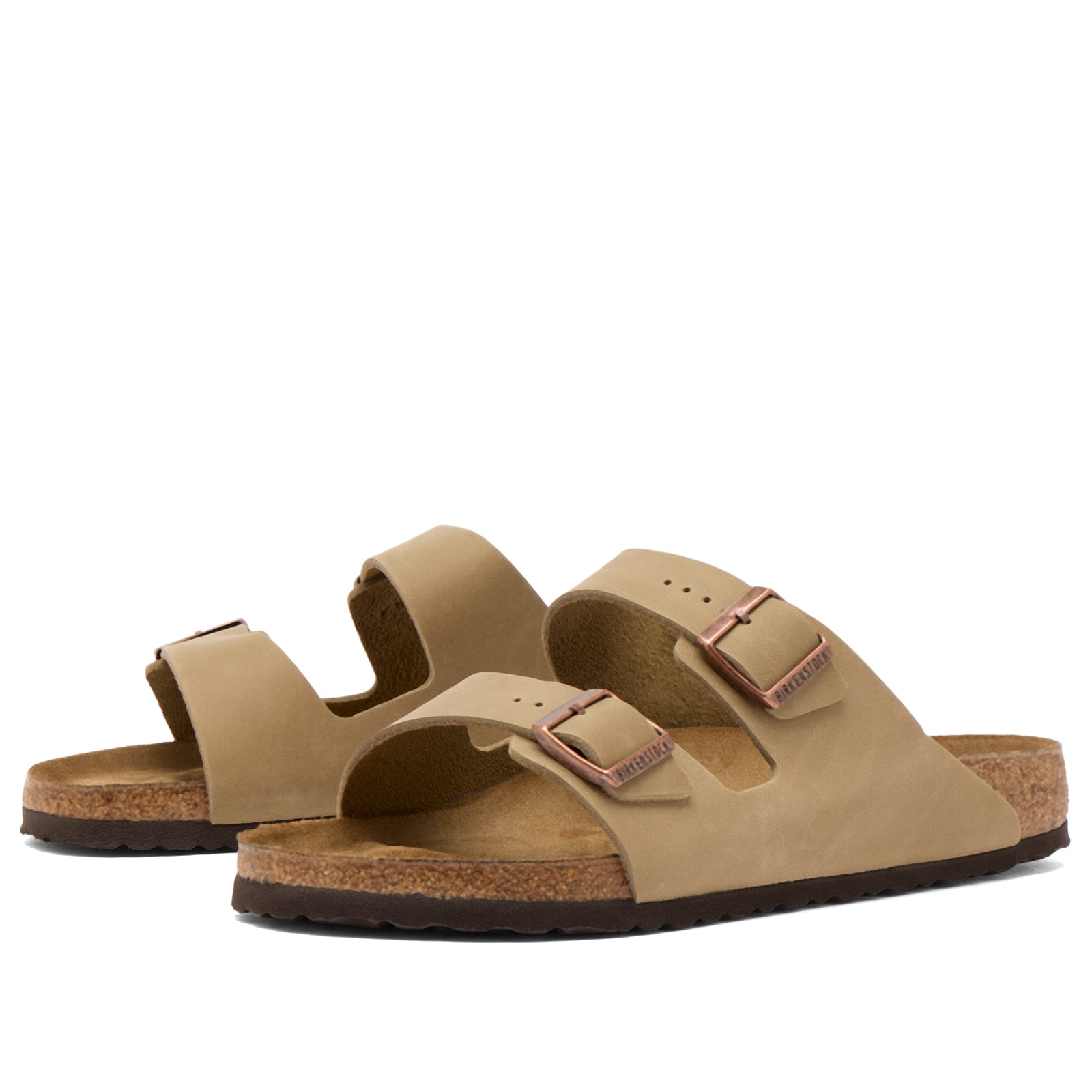Birkenstock Sandalias De Piel Normal Arizona Leoi (ajuste Regular) Marrón — photo 2