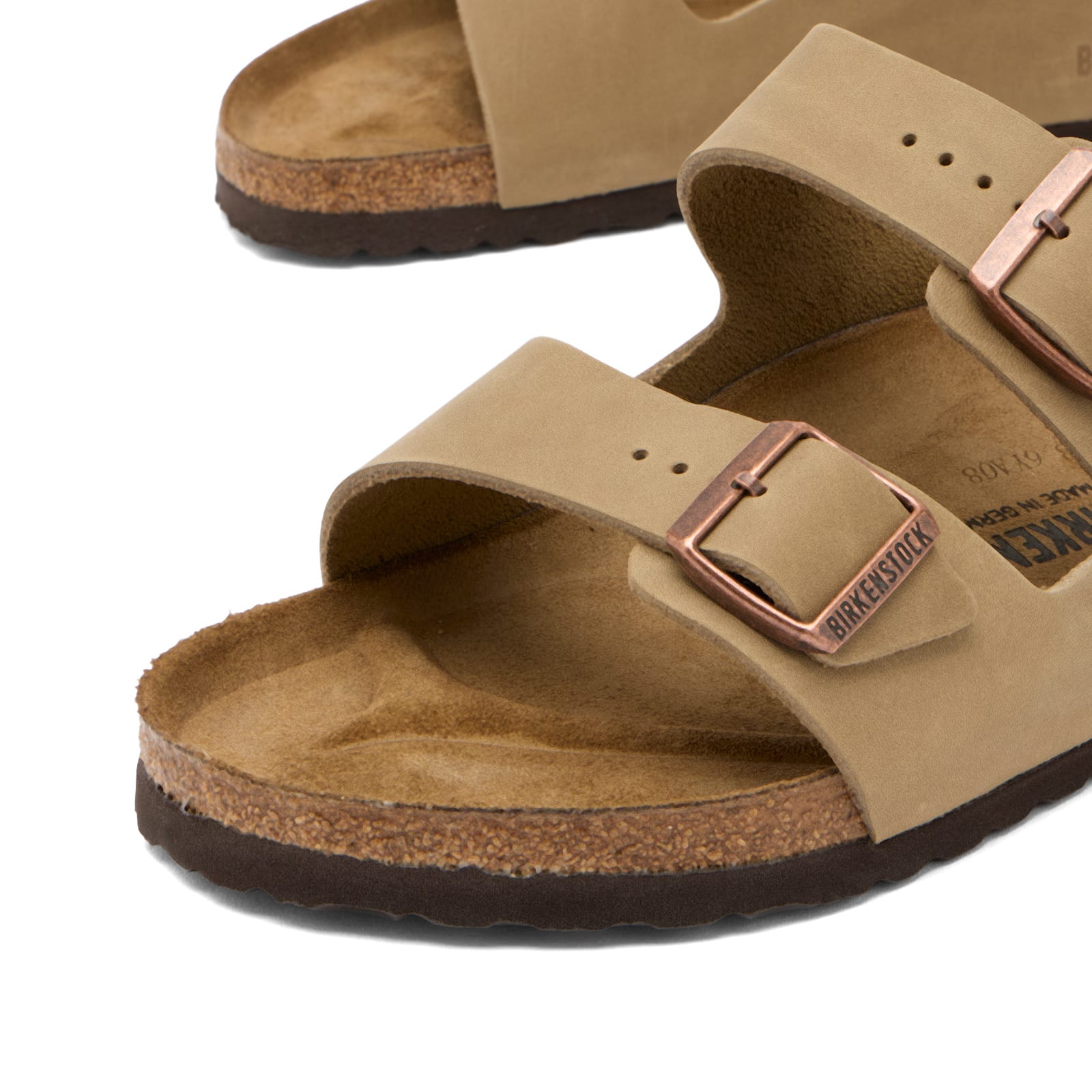 Birkenstock Sandalias De Piel Normal Arizona Leoi (ajuste Regular) Marrón — photo 4