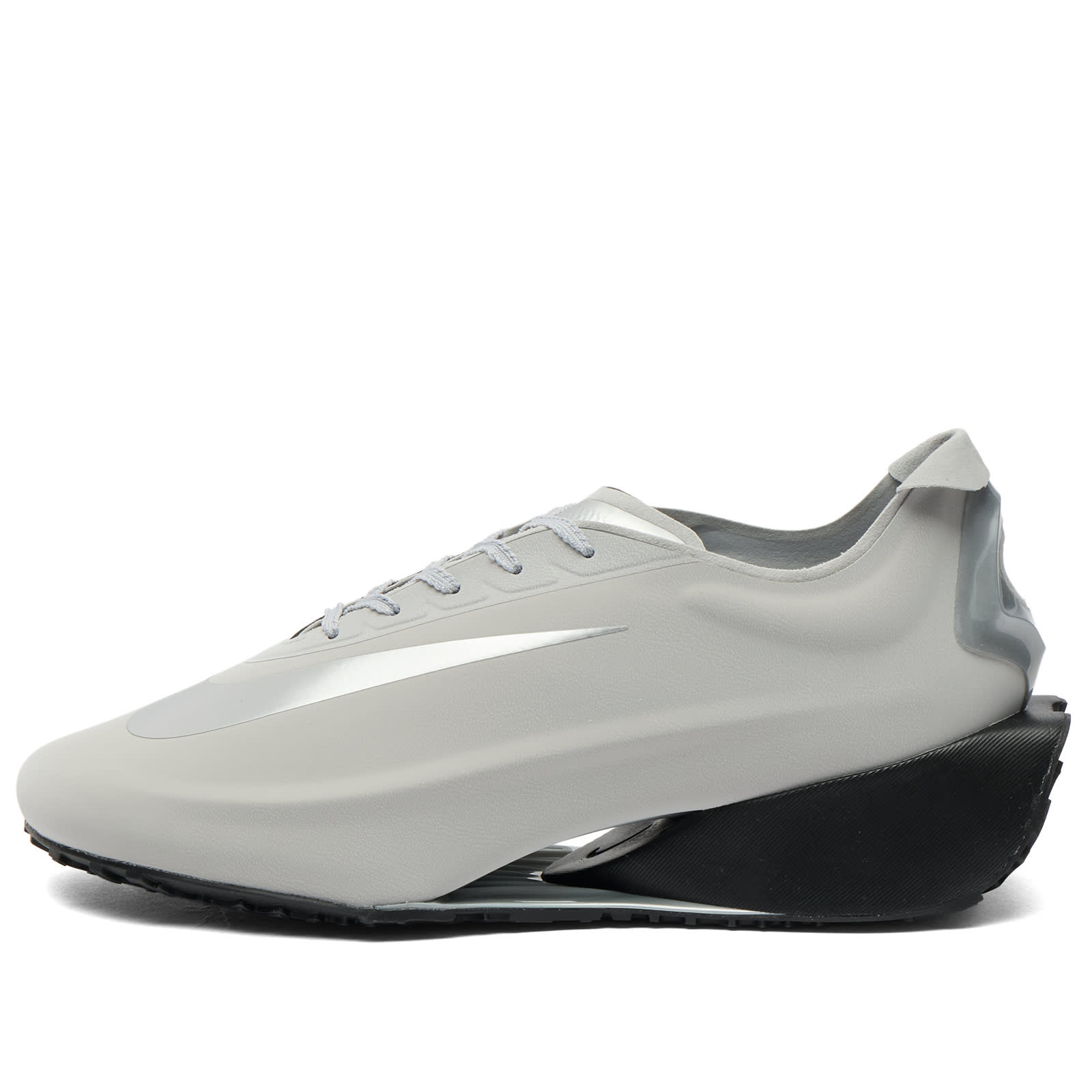 Nike Women's W First Sight Noir Sneaker in Flat Silver/Metallic Silver/Black, Size UK 3.5