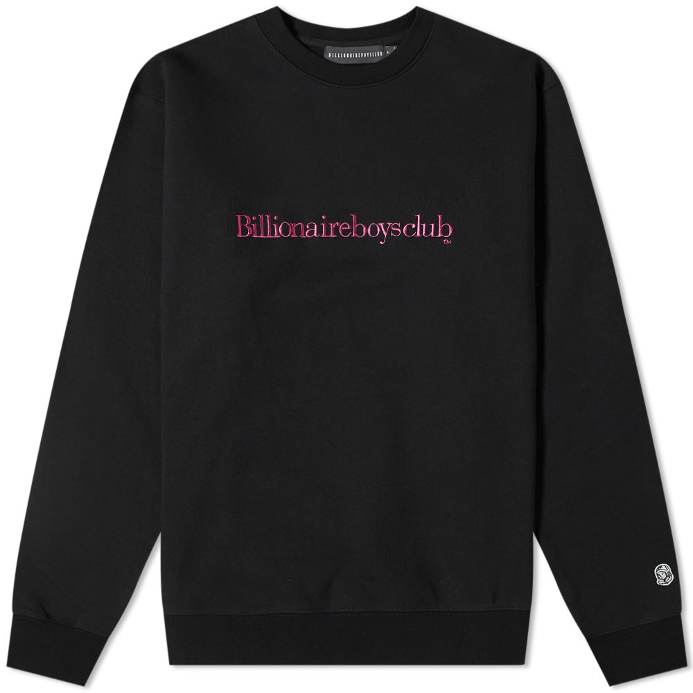 Wearing the brand’s classic serif font across the chest, this black crewneck is a more subtle offering from Billionaire Boys Club. Joining the embroidered text, the loopback jersey is also branded with dual astronauts – one to the reverse and one at the cuff – and finished with warmth-locking ribbed trims, perfect for the upcoming colder months.100% CottonLoopback JerseyEmbroidered BrandingAstronaut AppliquéRibbed Crewneck, Cuffs & Hem