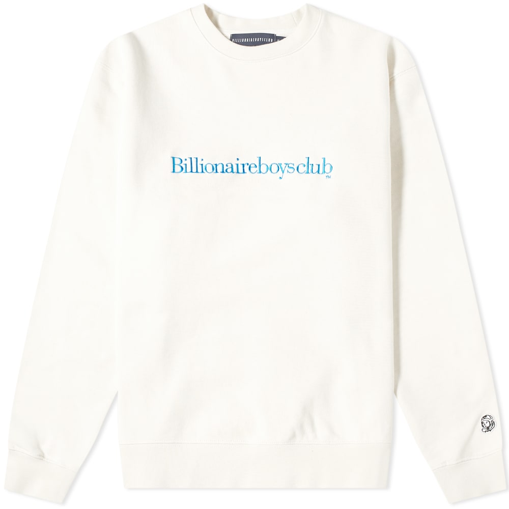 A timeless offering from Billionaire Boys Club, this bone white crewneck sweater flies under-the-radar and offers a no-frills approach to branding. Completed with comfortable and warming ribbed trims, the loopback jersey wears the label’s iconic astronaut to the rear and cuff and a classic serif font embroidered at the chest, completing the street-ready appeal.100% CottonLoopback JerseyEmbroidered BrandingAstronaut AppliquéRibbed Crewneck, Cuffs & Hem