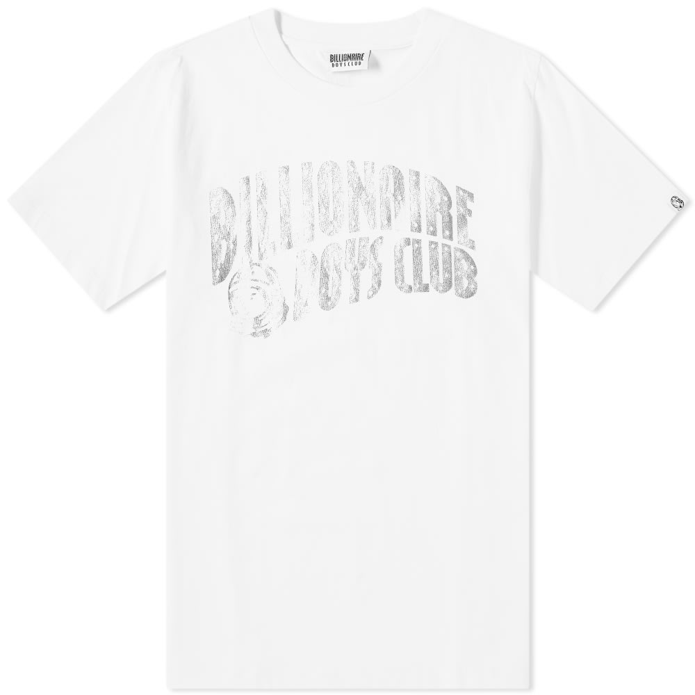 Finished in white with intergalactic silver accents, this anniversary tee from Billionaire Boys Club commemorates the 1969 moon landing. Trimmed with a ribbed crewneck and wearing the label’s text branding across the chest, the iconic astronaut motif joins the landing date to the rear, ensuring both style and comfort are out of this world.100% CottonRibbed CrewneckPrinted BrandingWoven Brand Tab