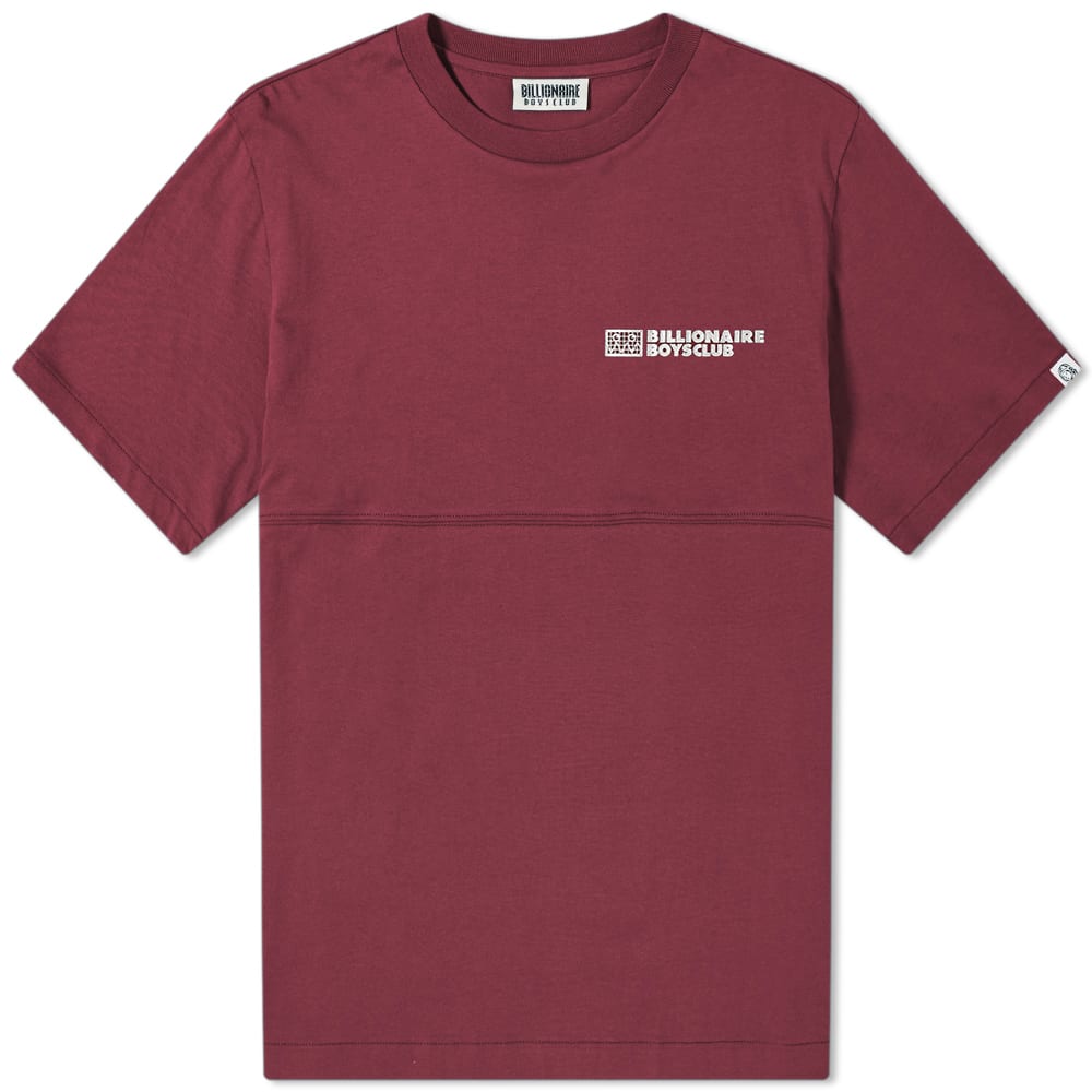 Utilising a split-panel construction, the latest tee from Billionaire Boys Club offers a glimpse into the robotic eyes of the future. Pairing simple printed branding to the chest with a brand tab at the left sleeve, the burgundy t-shirt also wears a playful robot face and is finished with a comfortable ribbed crewneck.100% CottonPanelled ConstructionRibbed CrewneckPrinted BrandingWoven Brand Tab