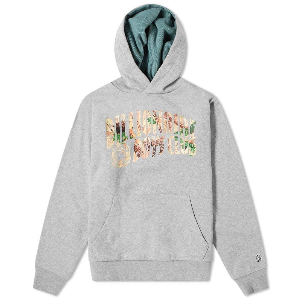 Preparing for the colder months ahead, Billionaire Boys Club offers a hoody replete with winter-ready details. Finished in heathered grey cotton, the popover pairs a waffle knit lining with a large hood and ribbed trims to create a cosy zone you won't be leaving all season long; while the label’s usual branding is present, receiving a real tree camo print to the text and an astronaut to both the reverse side and the cuff.100% CottonWaffle Knit LiningPrinted BrandingAstronaut AppliquéKangaroo Pouch PocketRibbed Cuffs & Hem