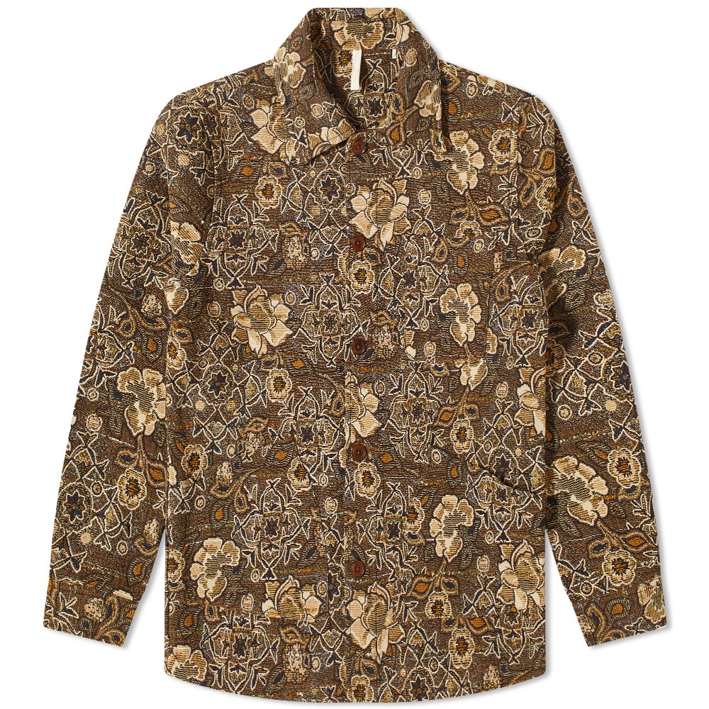 Sunflower Floral Jaquard Jacket Brown | END.