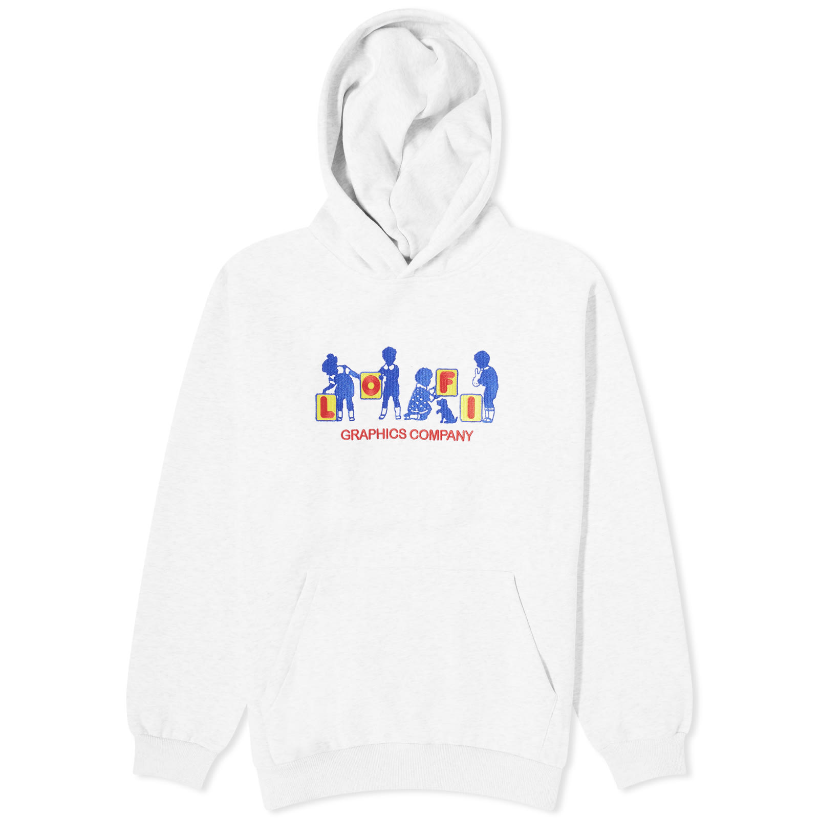 Lo Fi Blocks Hoodie Ash END US 