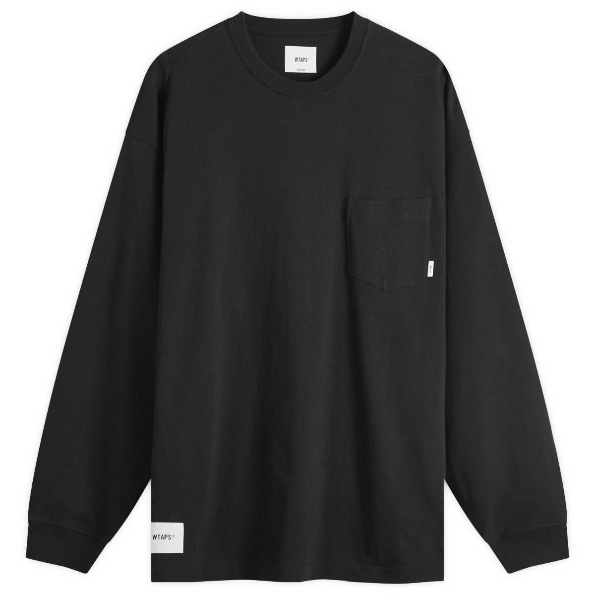 WTAPS Men's TNNL Long Sleeve T-Shirt in Black WTAPS
