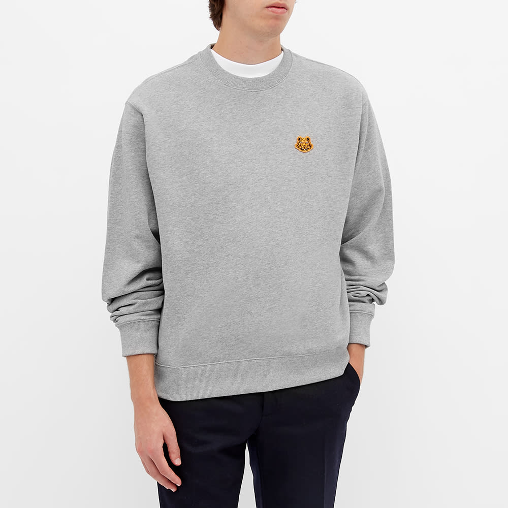 Kenzo Tiger Crest Crew Sweat Pearl Grey 