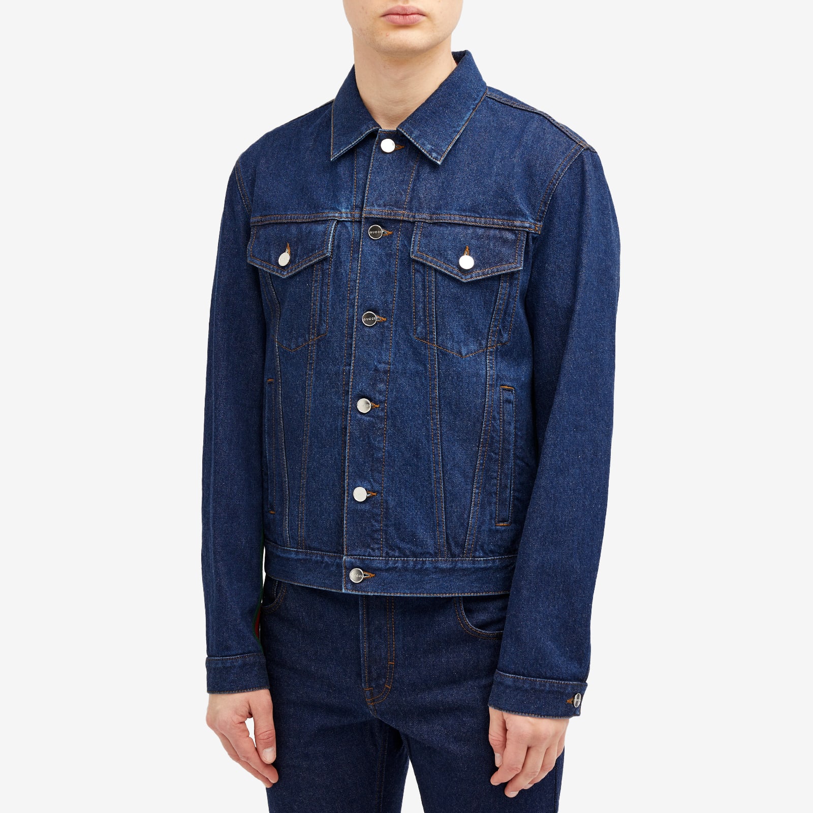 Gucci Men's Denim Jacket Indigo - Curated Menswear