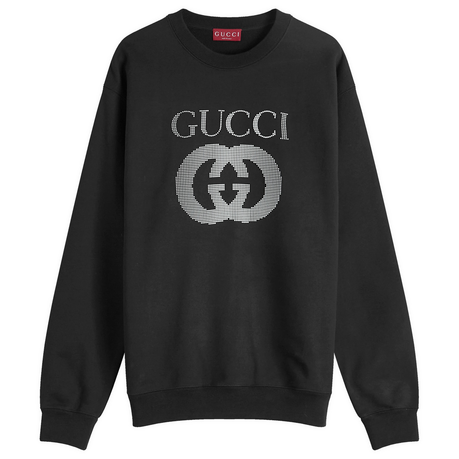 グッチ スウェット シャツ 784413 XJGQC 1043 ブラック サイズL Gucci Interlocking Logo Crew Neck Sweatshirt Black | END. (US)