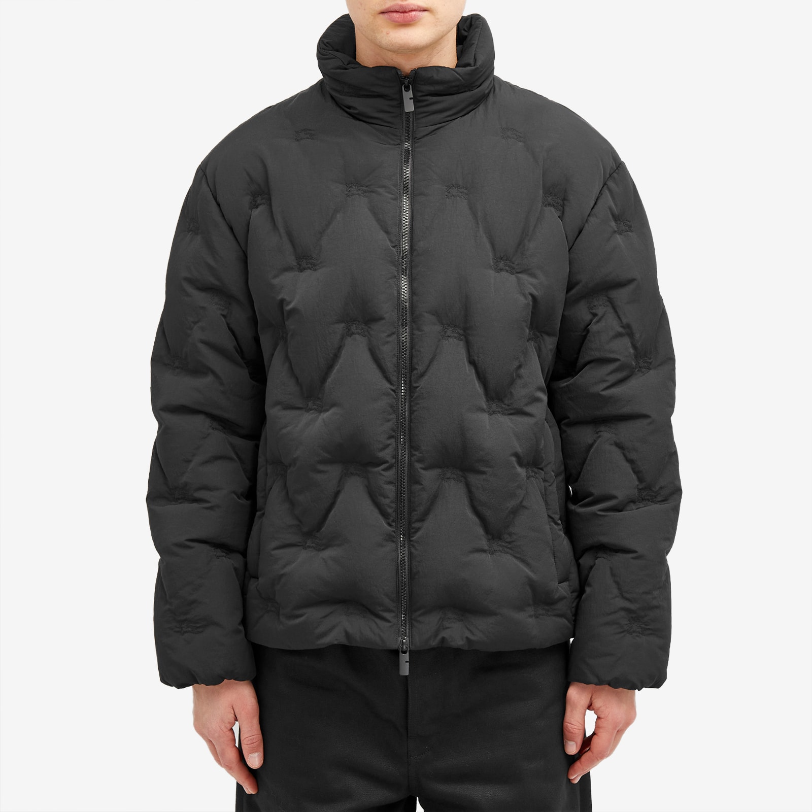Burberry Men's EKD Embroidered Down Jacket Black | 8094174