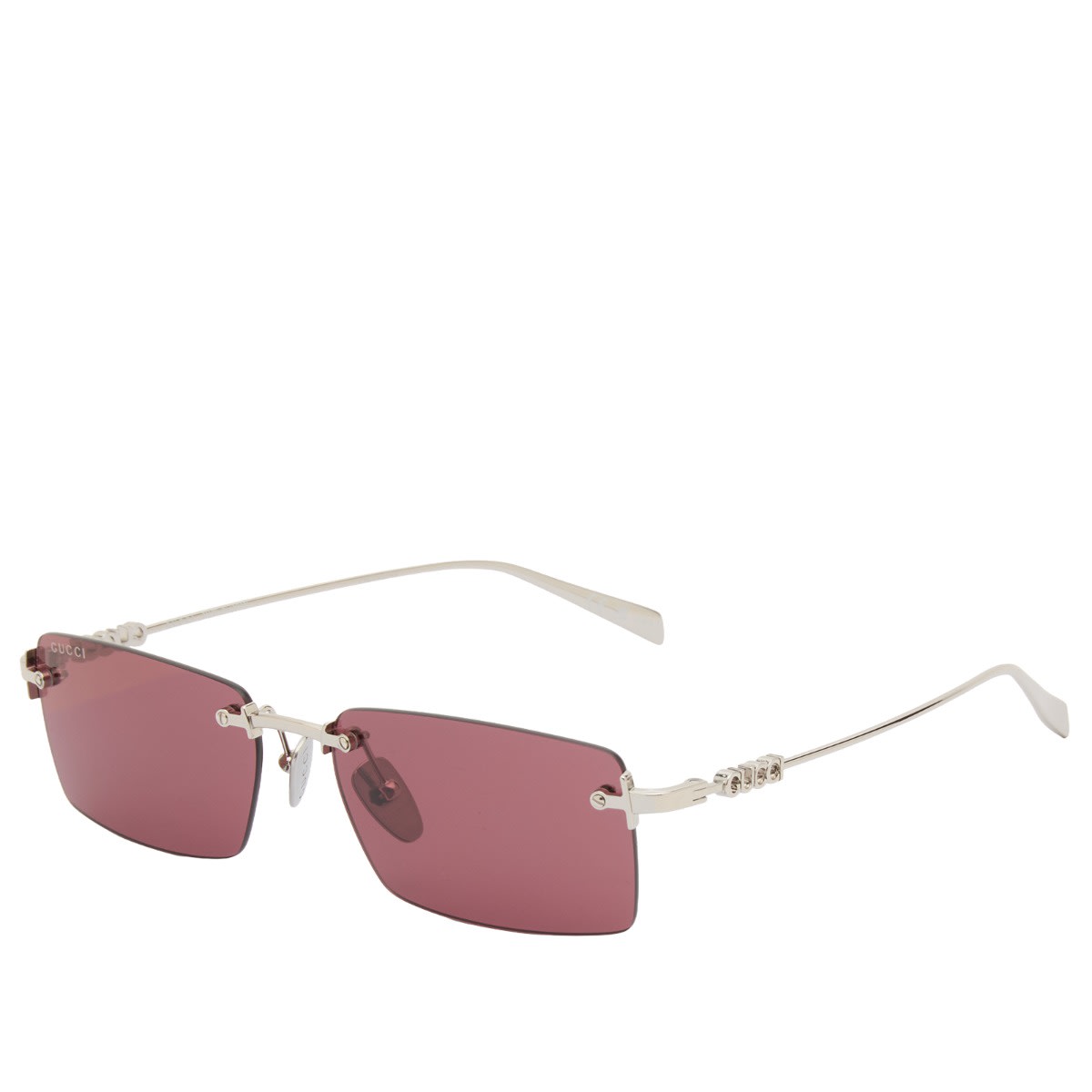 Gucci Men's Silver/Red Gg1941s Sunglasses