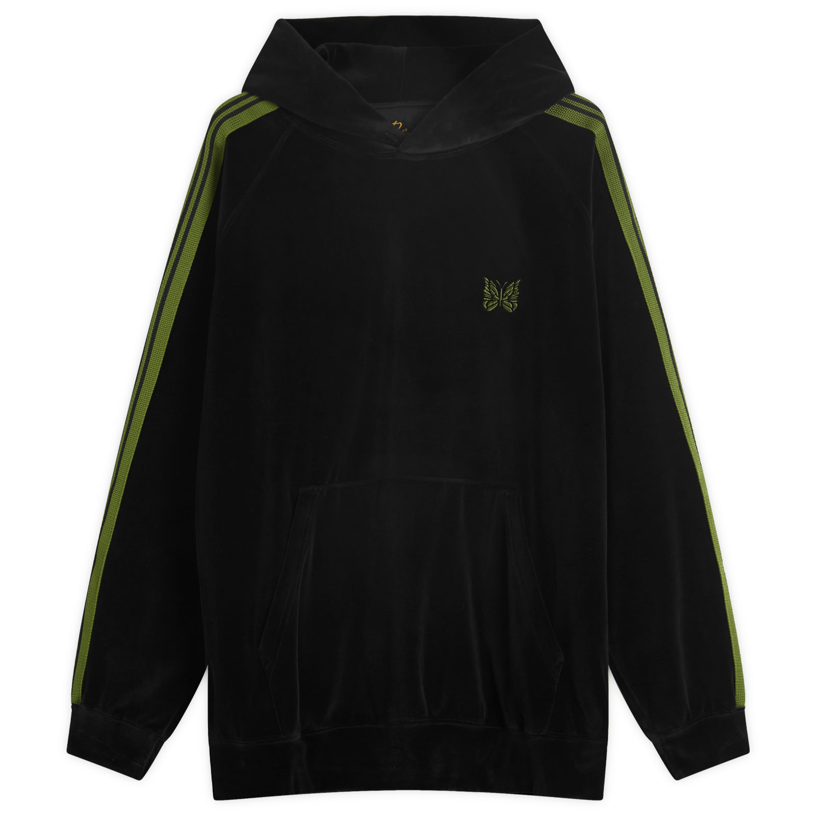 トップス NEEDLES VELOUR TRACK HOODIE L Needles Velour Track Hoodie Black | END. (US)