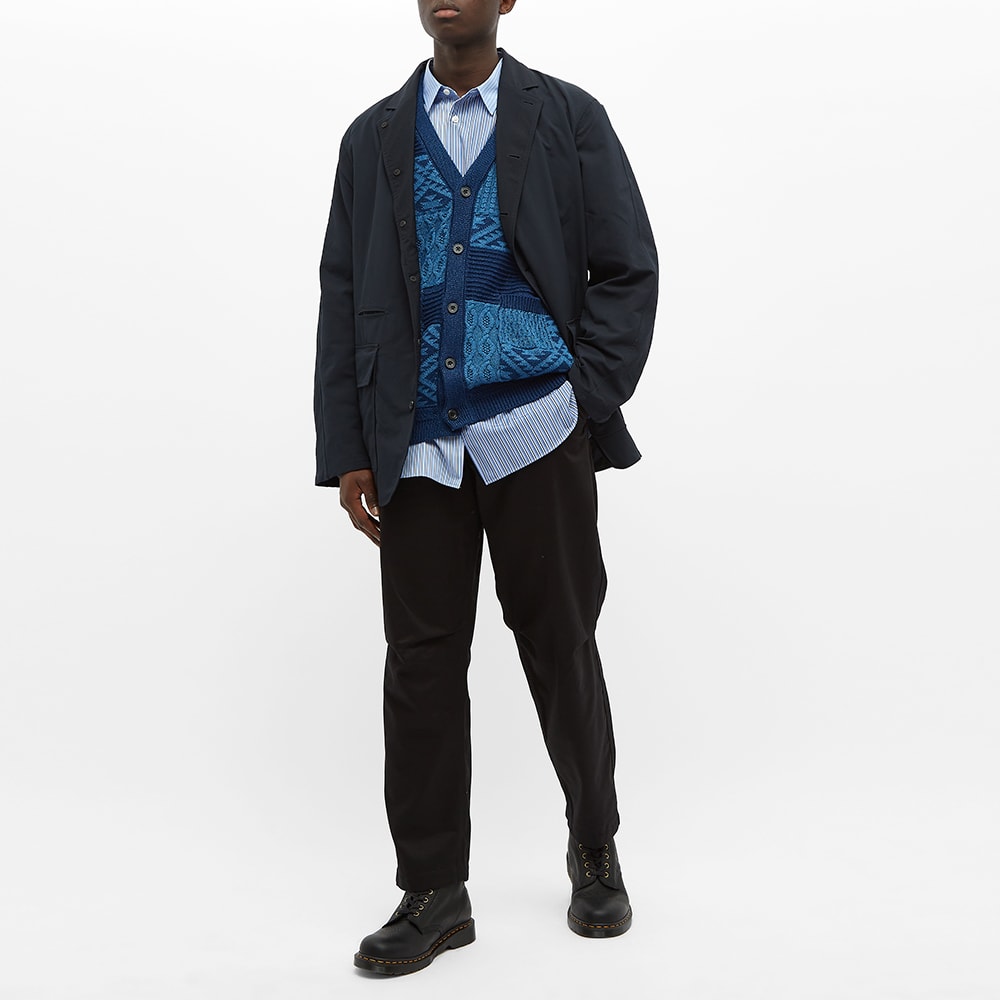 beams patchwork cardigan