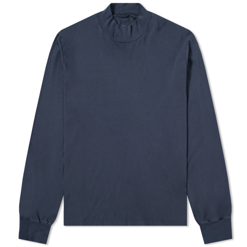 Save Khaki Long Sleeve Supima Mock Neck Tee Marine Navy | END. (US)