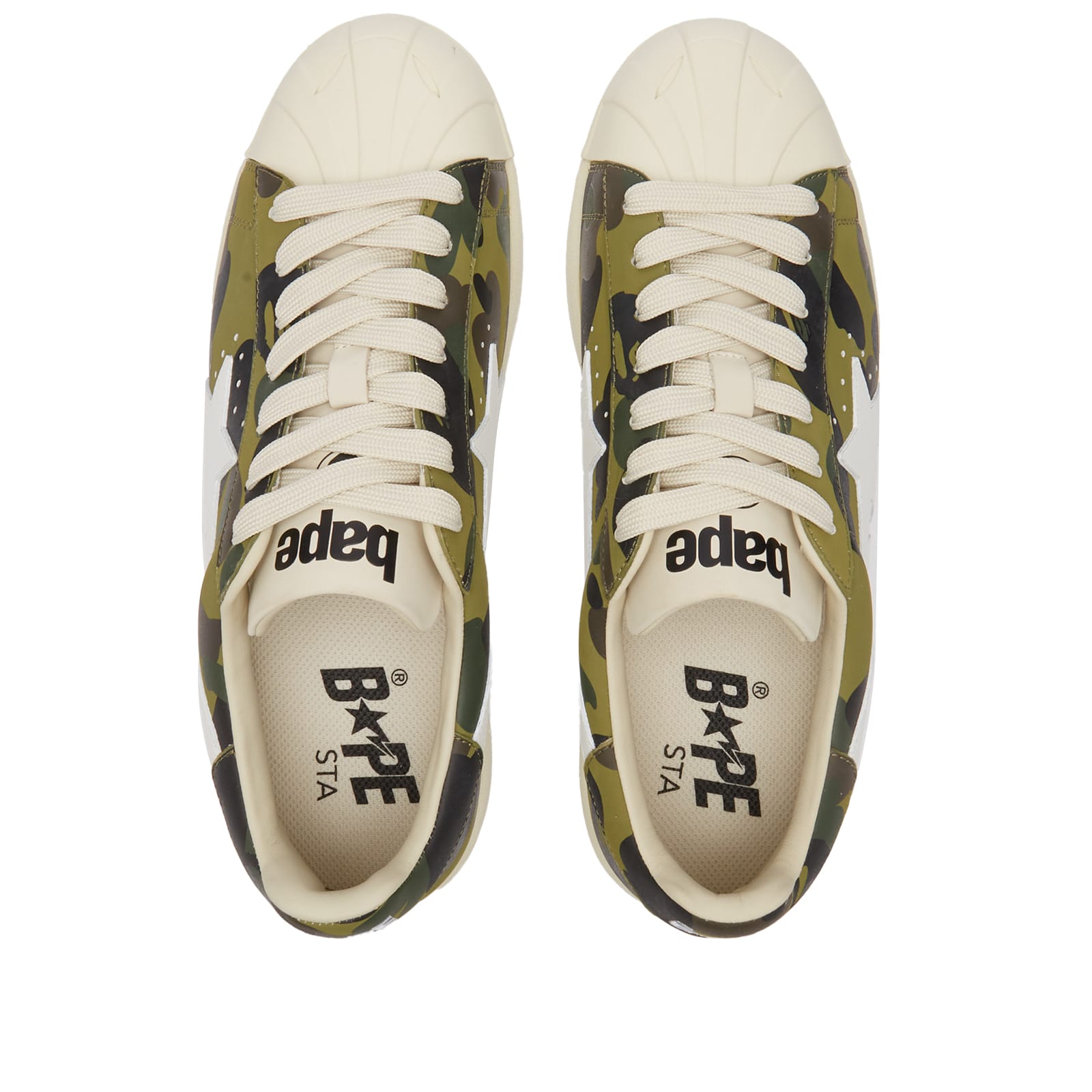adidas gazelle silver green womens CLOT x BAPE Superstar 'Green Camo' Sneakers main image 0
