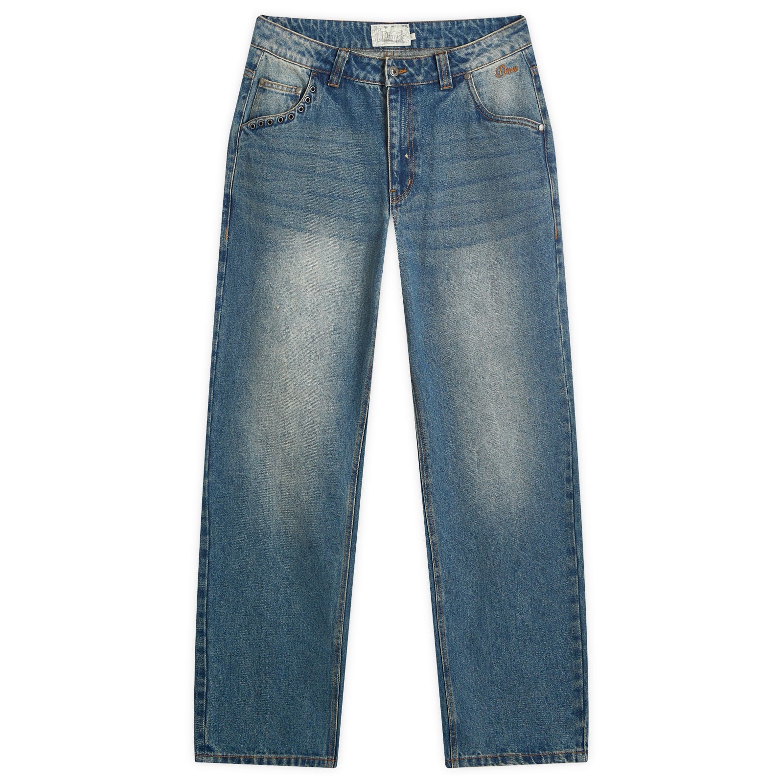 Dime Men’s Classic Relaxed Denim Pants Sandblasted Indigo