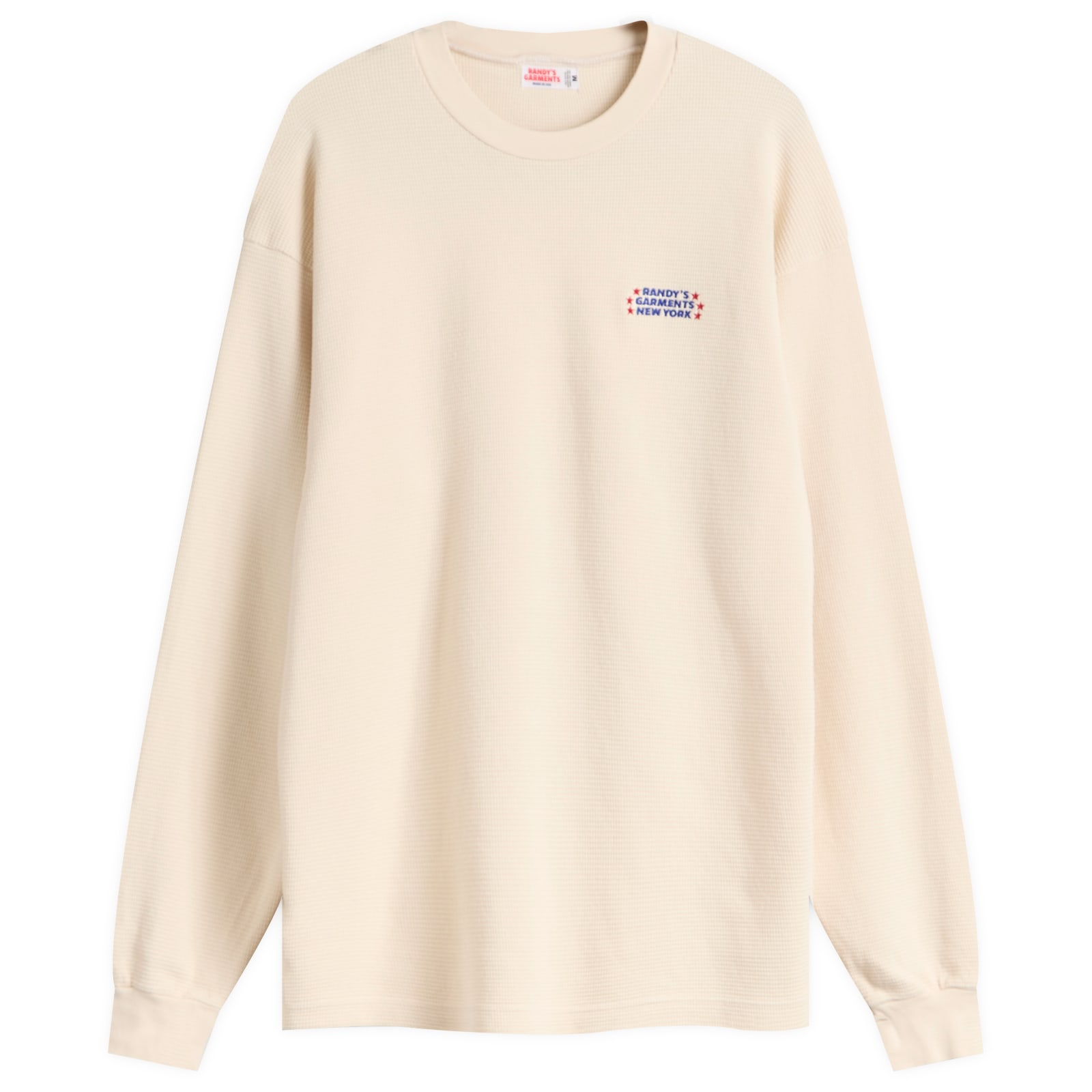 Randy’s Garments Heavyweight Thermal Crew Neck Sweatshirt Natural | END ...