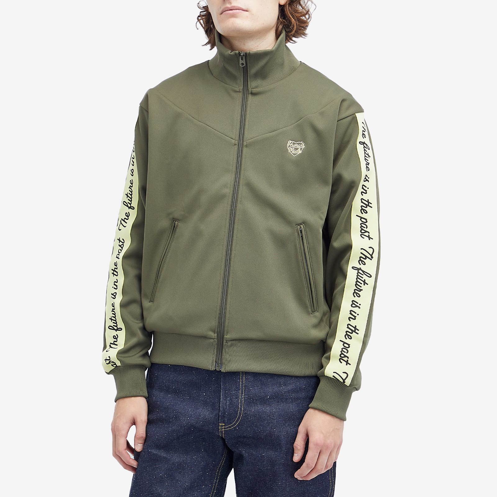XLサイズ HUMAN MADE TRACK JACKET olive drab Human-Made-Half-Zip-Anorak-
