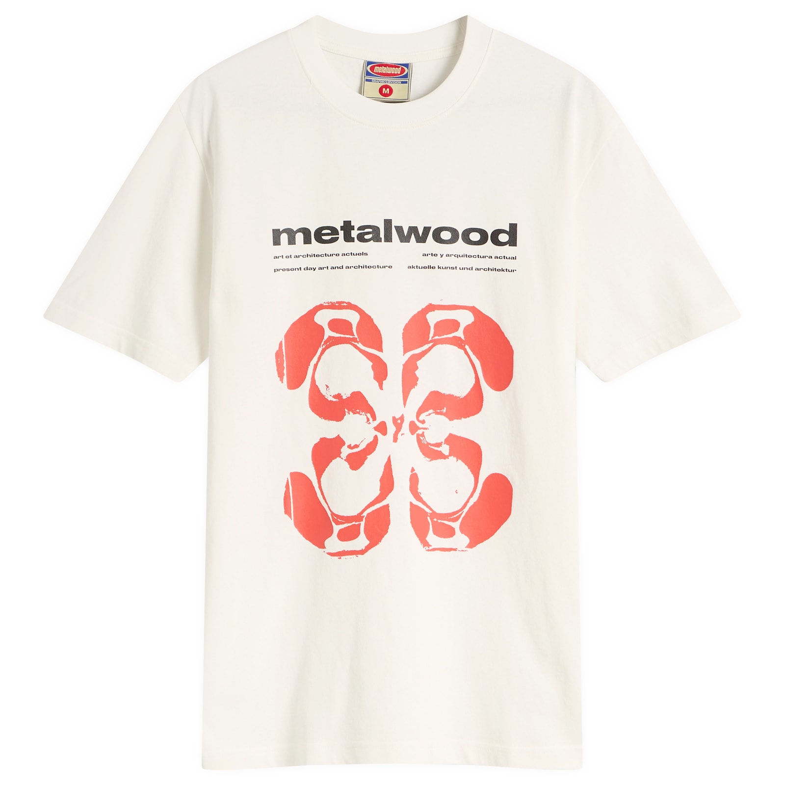 Metalwood Studio — Metalwood Studio Men's Rorschach T-Shirt in White, Size Large