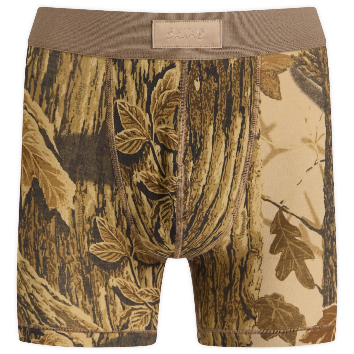 SKIMS Men's Cotton Boxer Brief 3" in Realtree, Size X-Small