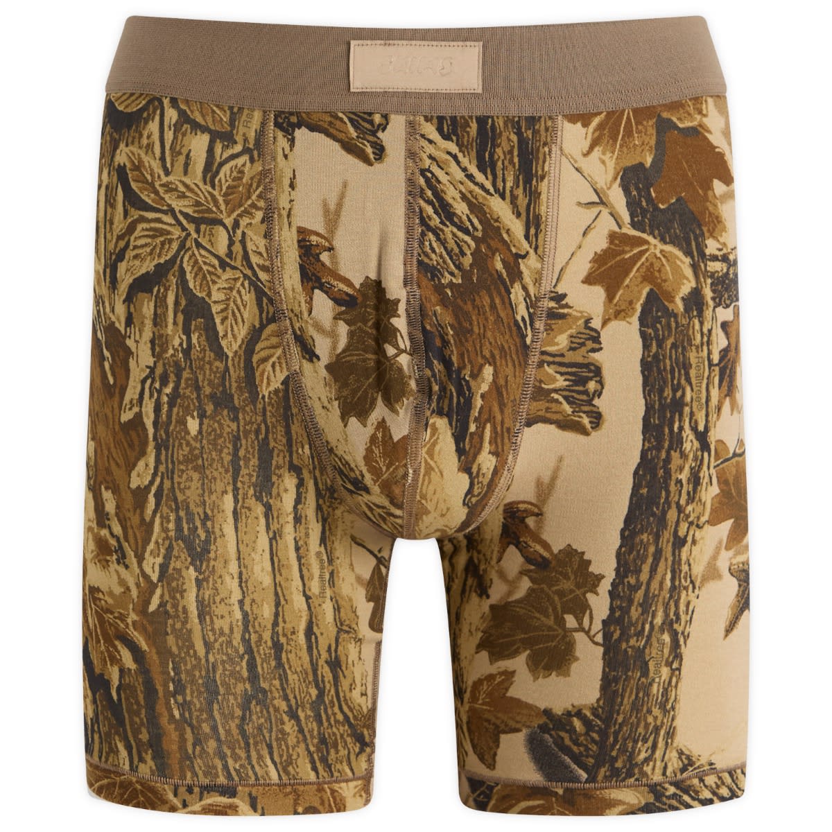 SKIMS Men's Cotton Boxer Brief 5" in Realtree, Size X-Small