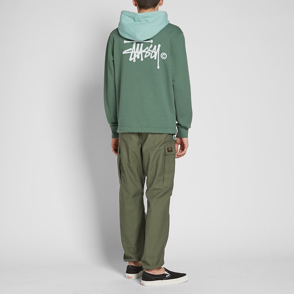 Stussy Two Tone Hoody Green | END.