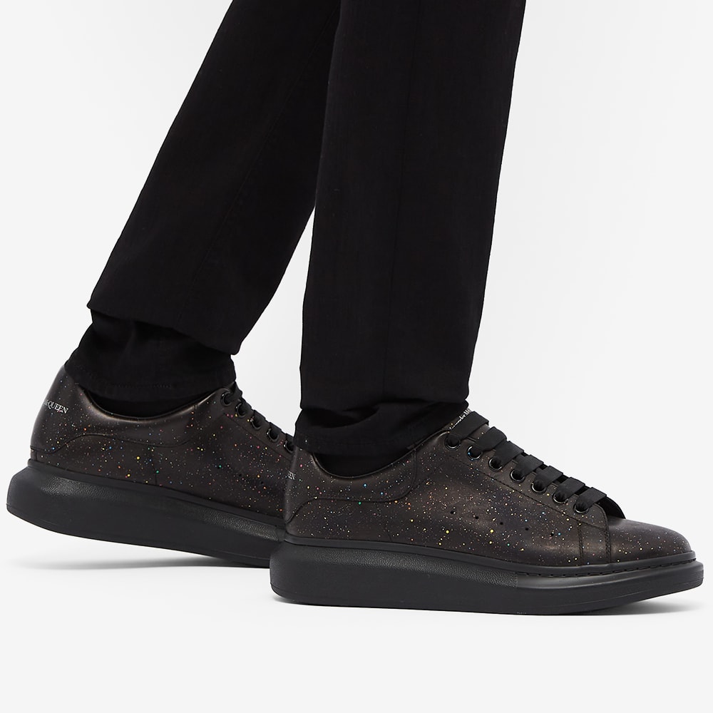 alexander mcqueen paint splatter leather platform sneakers