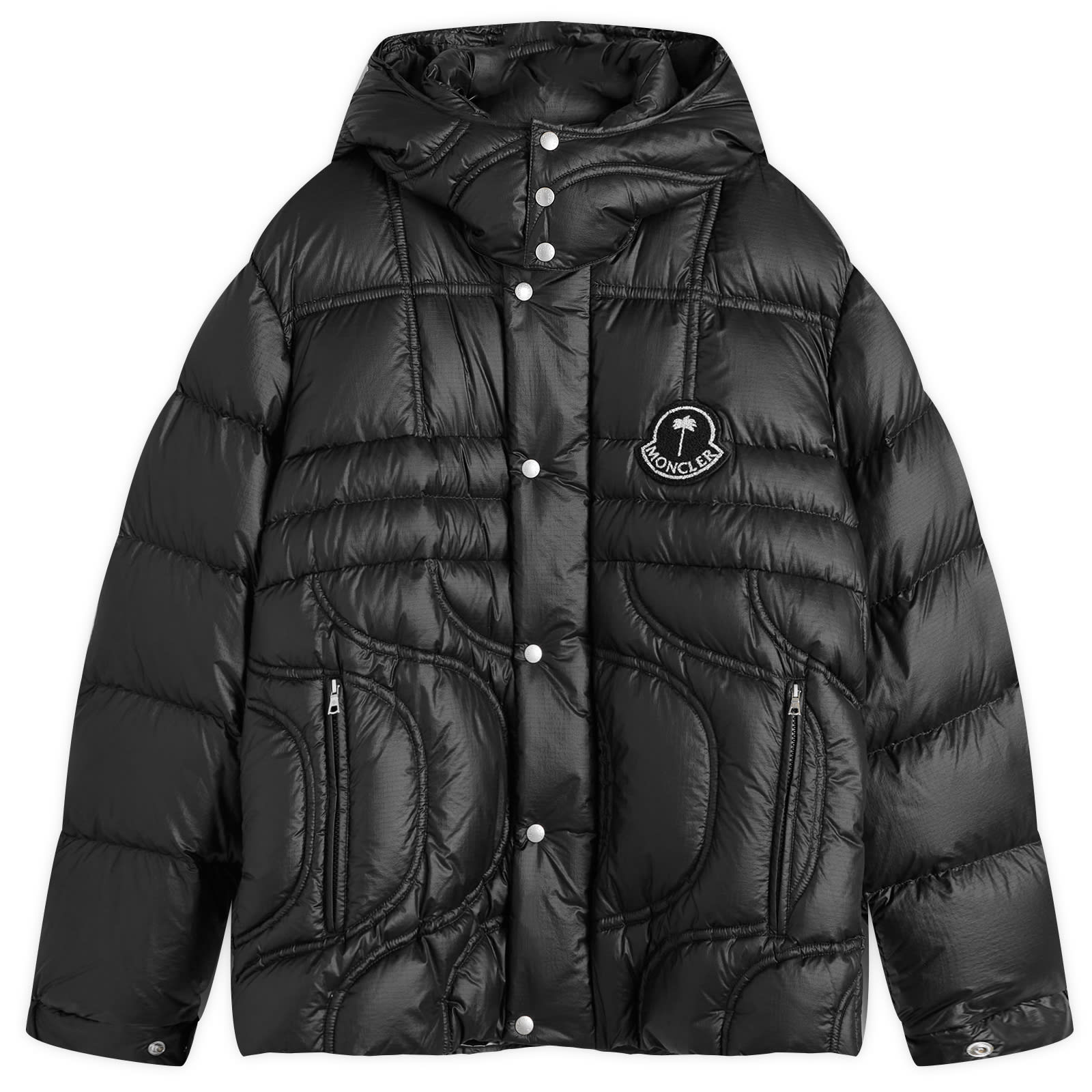 Moncler Mens Black Genius X Palm Angels Cherit Jacket Size 2 - END. Clothing