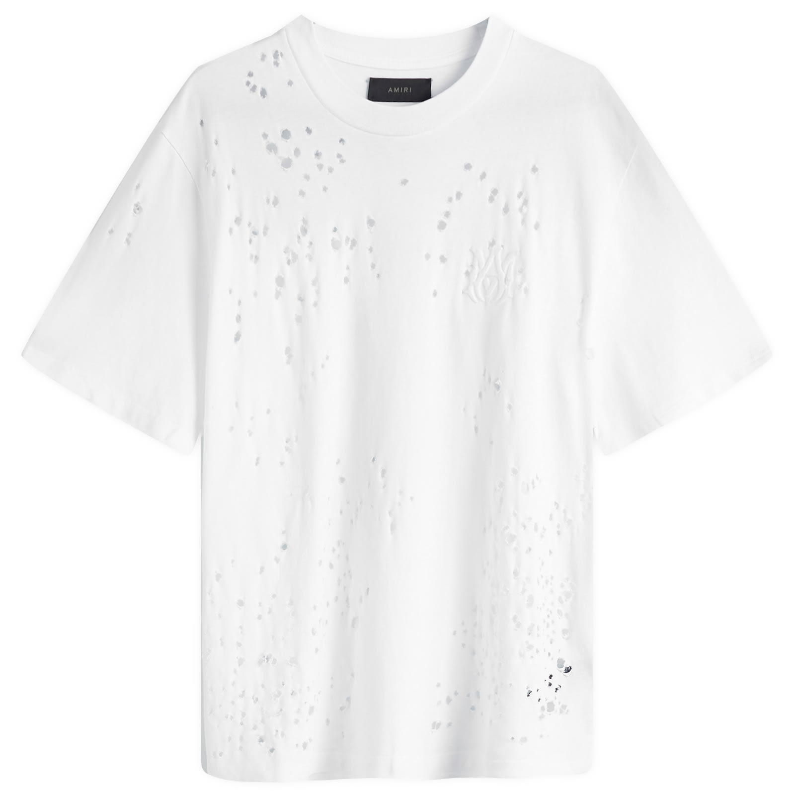 AMIRI MA Shotgun Embroidered Logo T-Shirt White | END. (CA)
