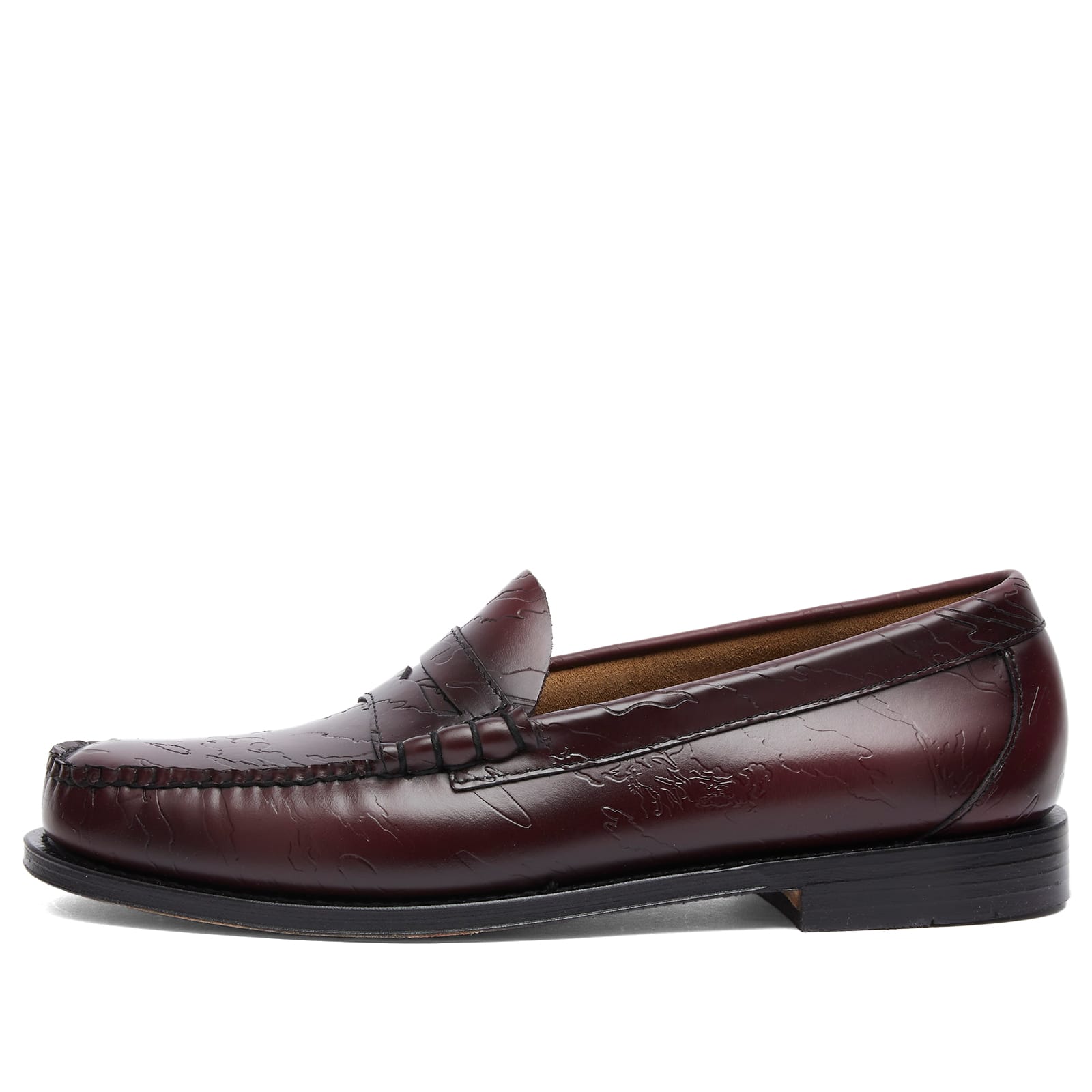 GH Bass x Maharishi Larson Penny Loafer Wine Leather | END. (US)