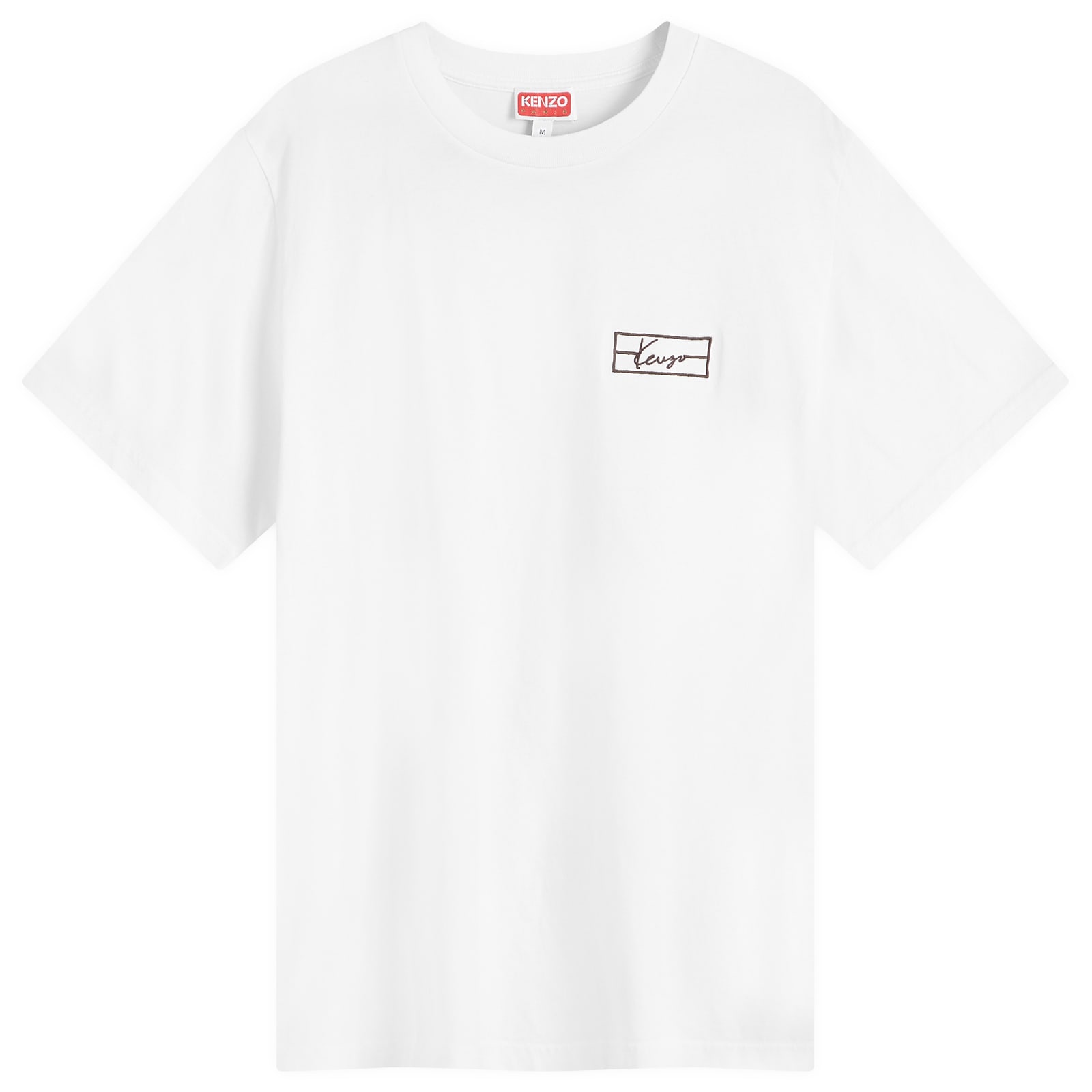 ★KENZO★ Kenzo Weave Slim Short Sleeve T-Shirt Off White FF Kenzo Weave Embroidered Slim T-Shirt Off White | END. (US)