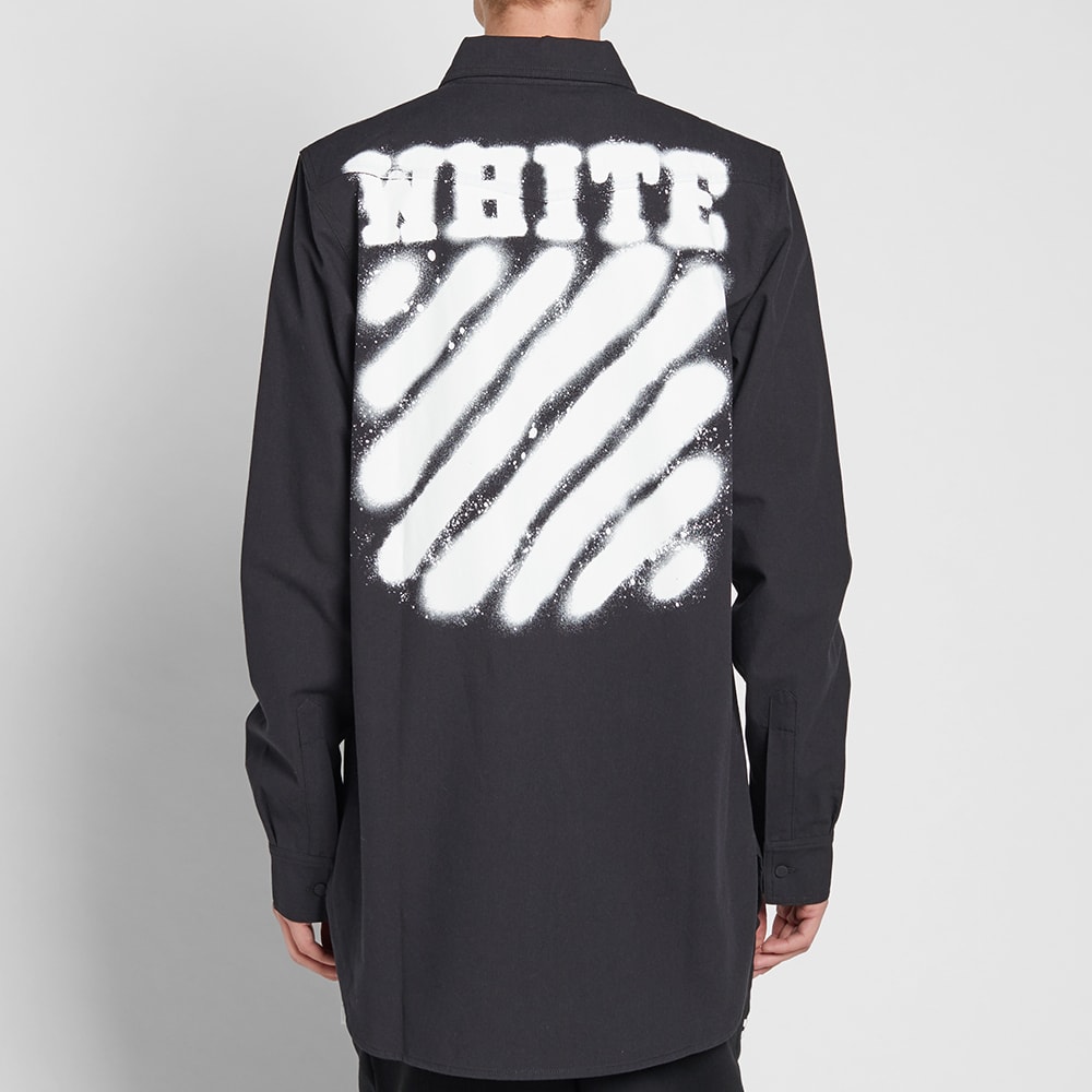Off-White Diagonals Spray Shirt Black 