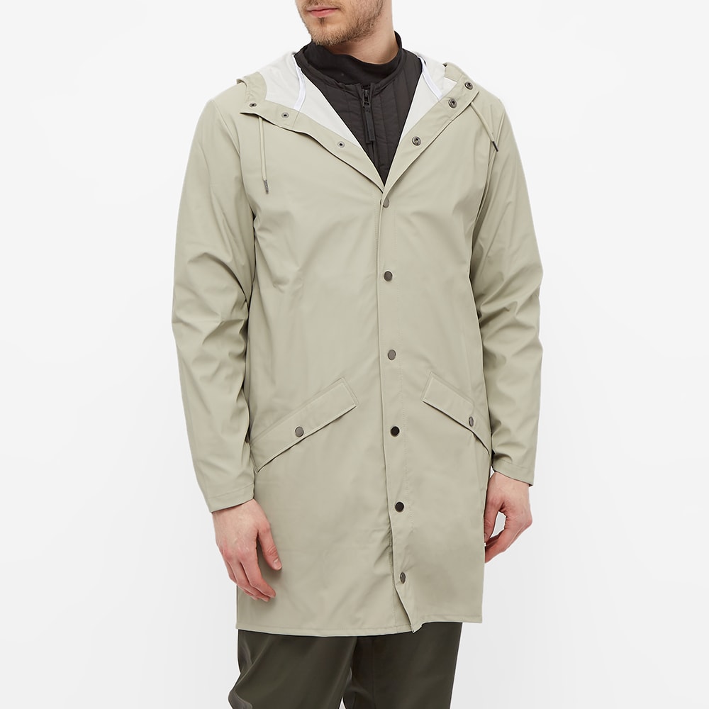 rains long jacket stone