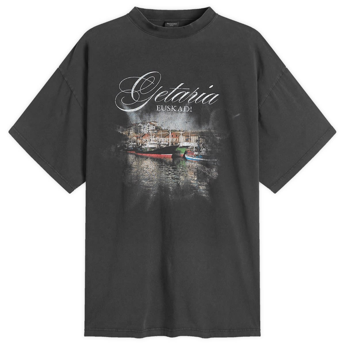 【送料関税込】Balenciaga Getaria Tubular Oversized T-Shirt Black 'Getaria' Oversized T-shirt by Balenciaga on Sale