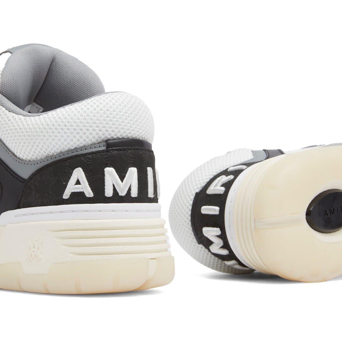 AMIRI Men's MA-1 Quad Debossed Nubuck Sneaker Black