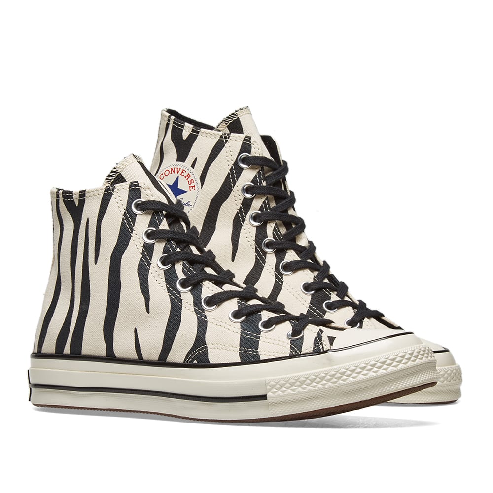 Converse Chuck Taylor 1970s Hi Zebra Canvas Greige, Black & Egret END. (AU)