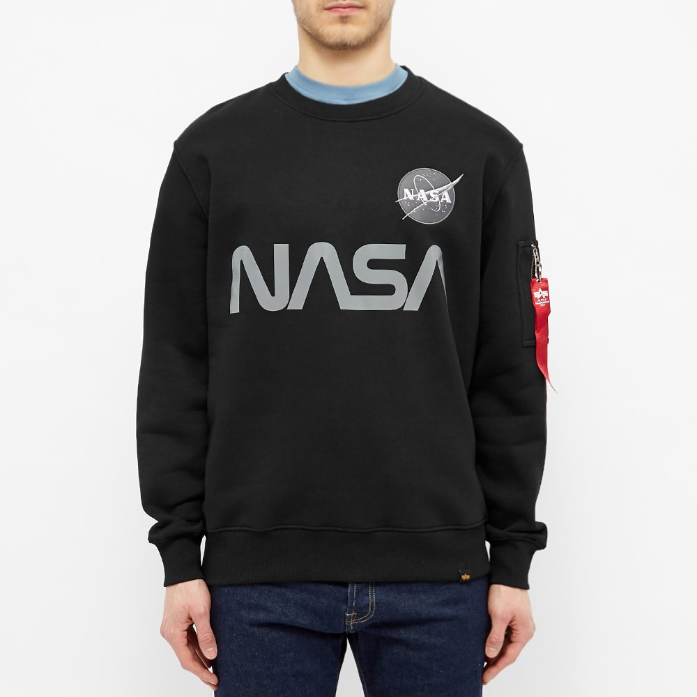 Alpha industries nasa reflective sweater clearance