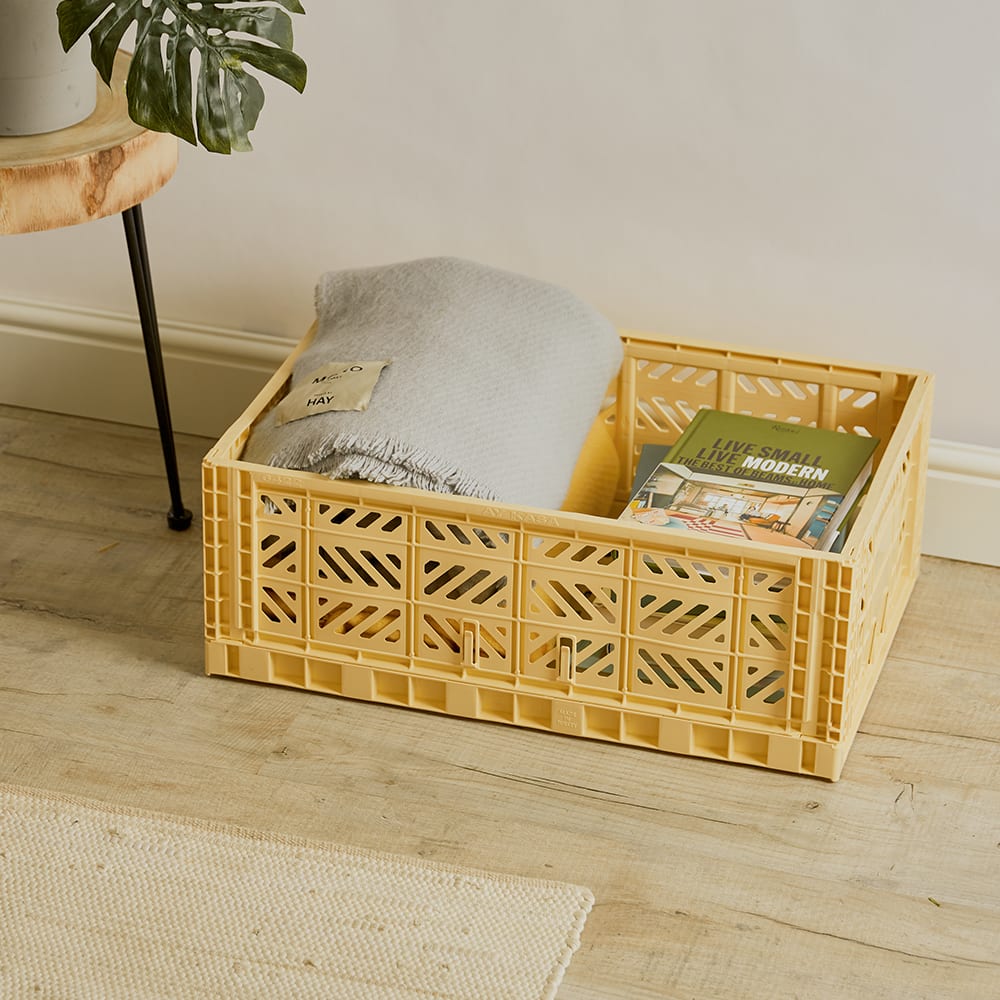 HAY Colour Storage Crate, Light Grey Sizes danielaboltres.de