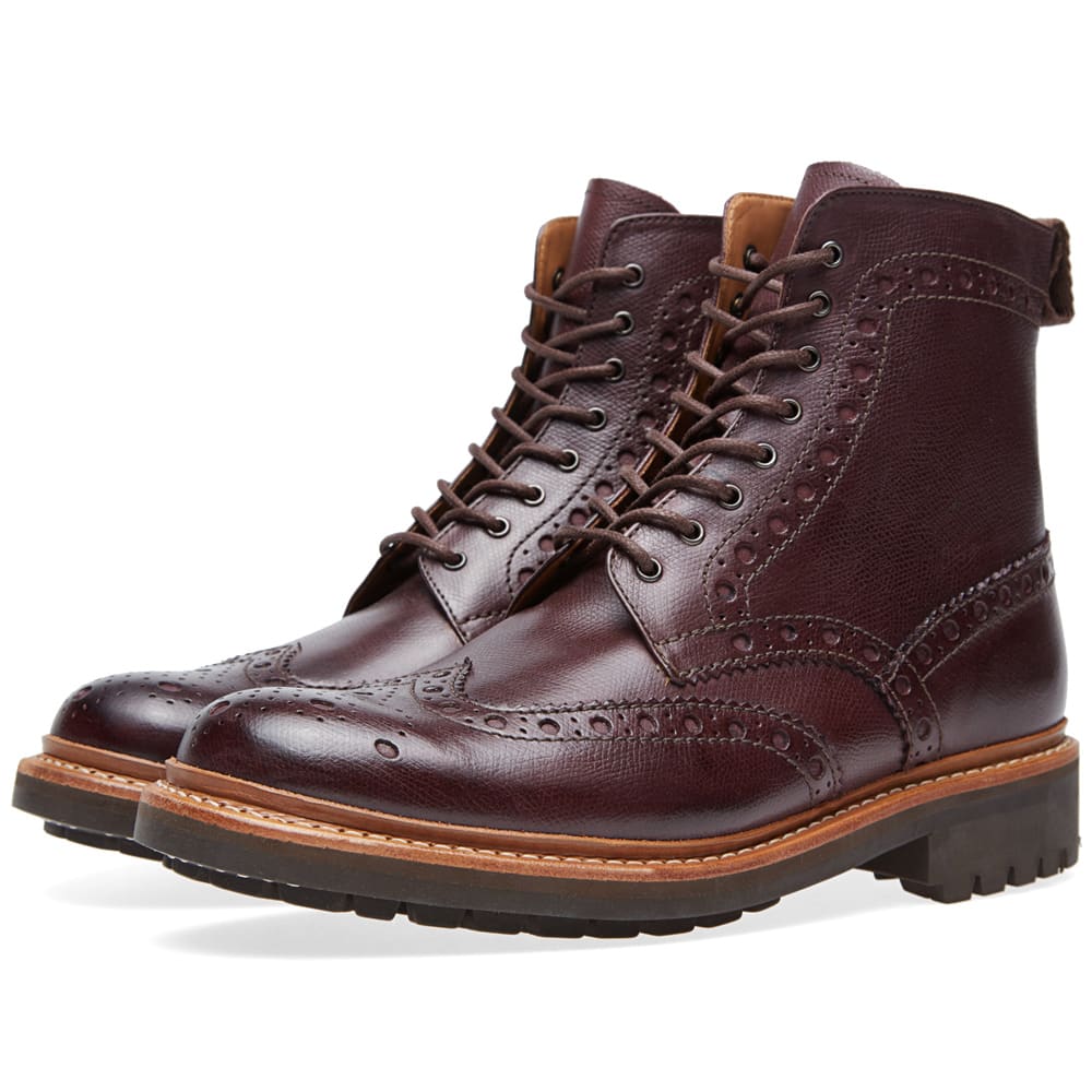 Grenson Fred C Brogue Boot Burgundy | END.