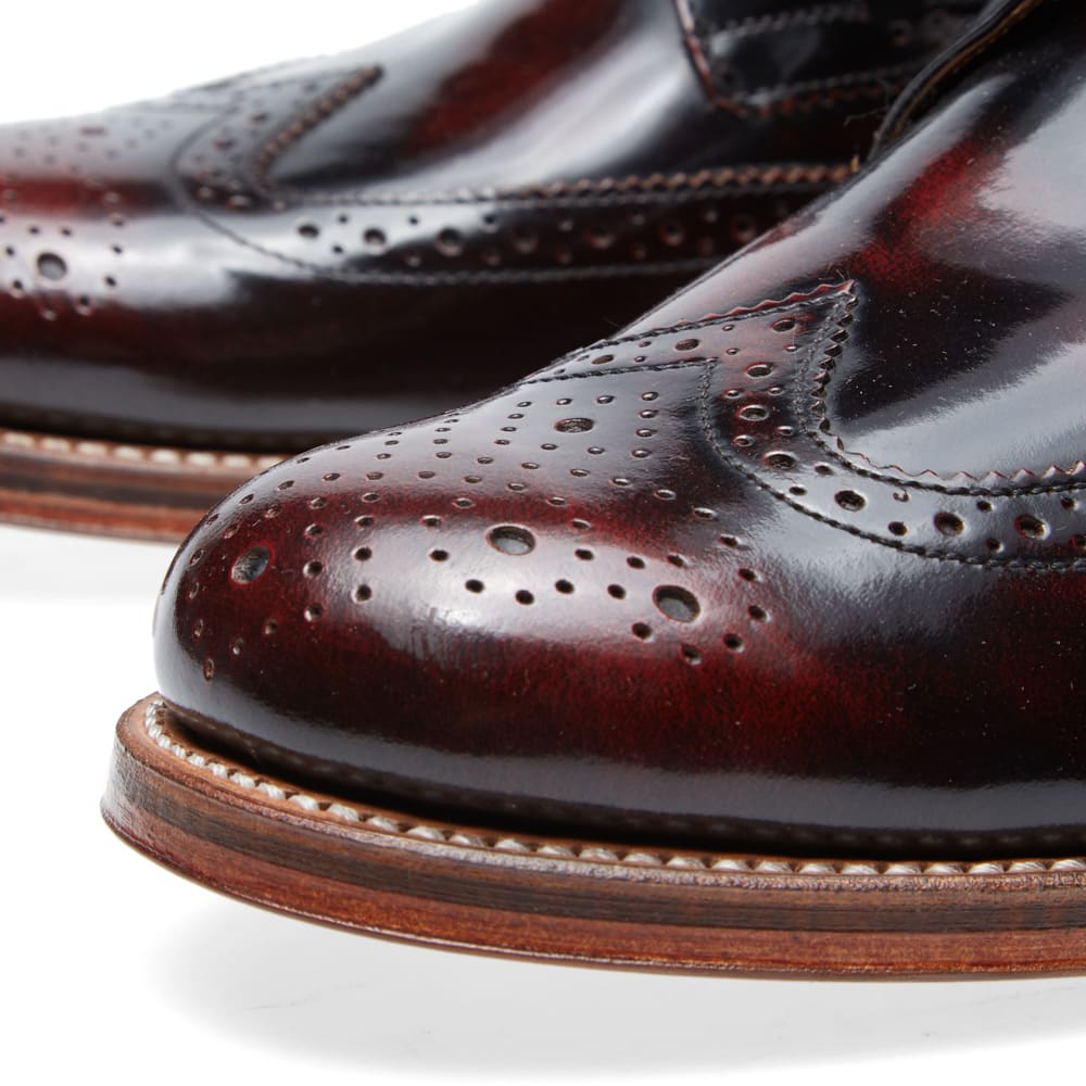 Grenson Sharp Brogue Boot Burgundy END. (US)